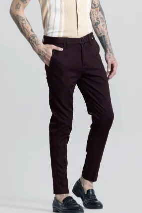 Flex Fit Burgundy Formal Trouser