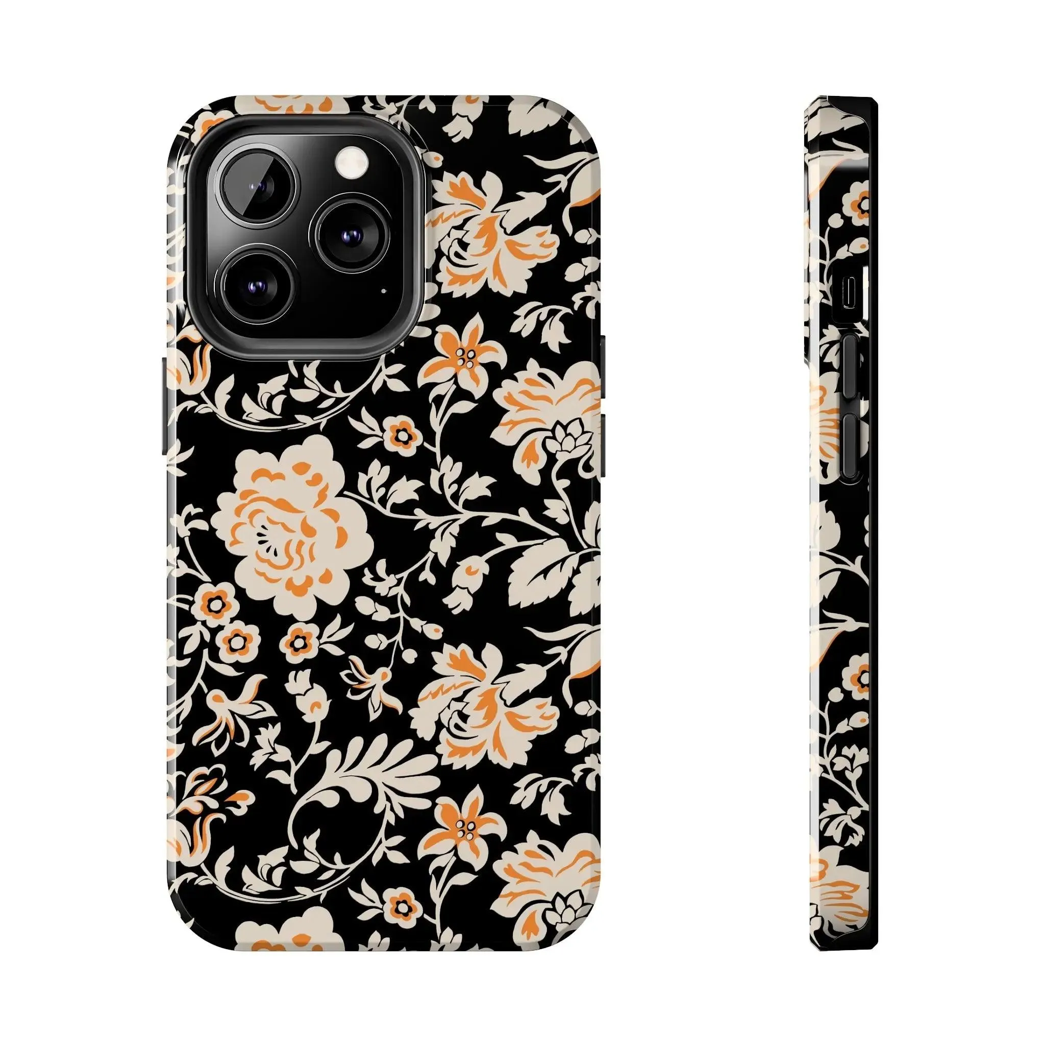 Floral Monochrome | Orange Flower Case