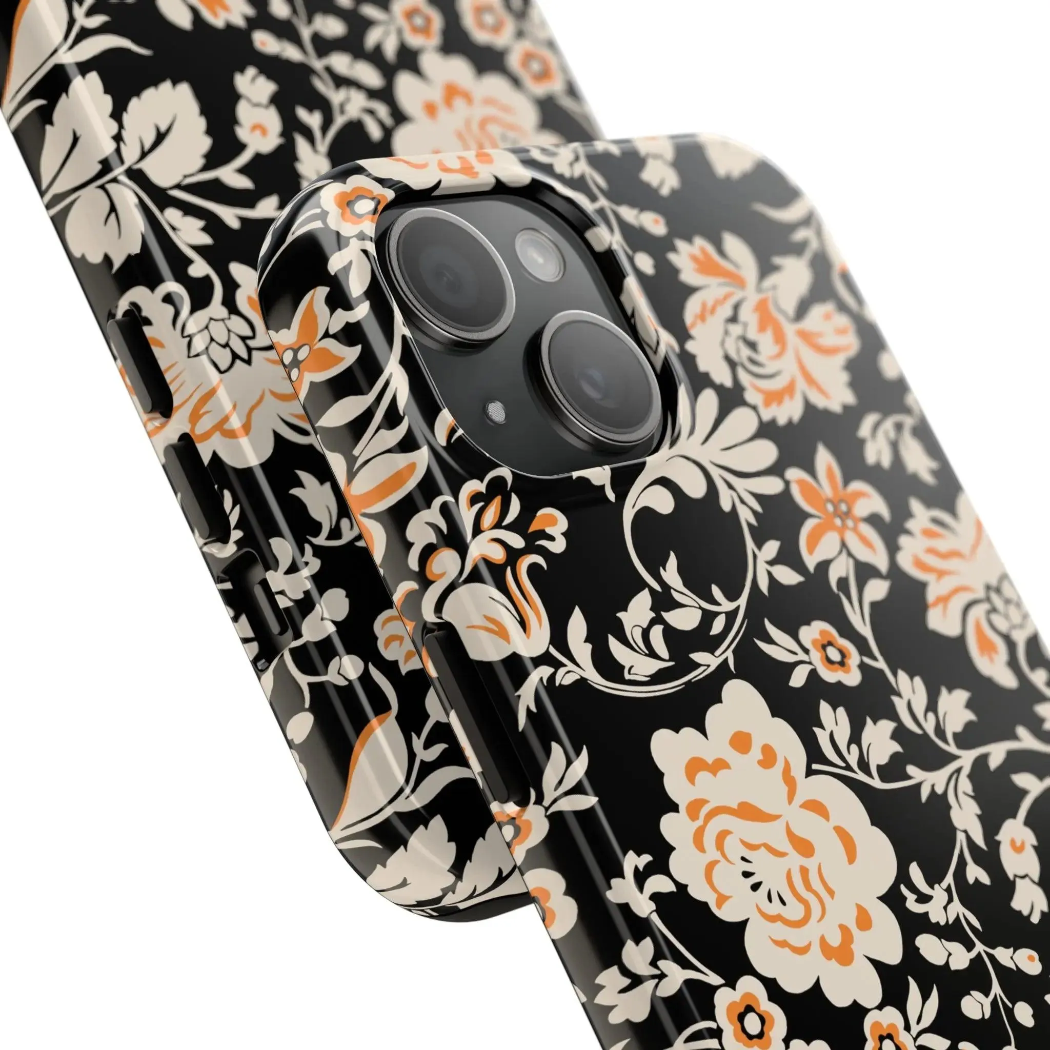 Floral Monochrome | Orange Flower Case