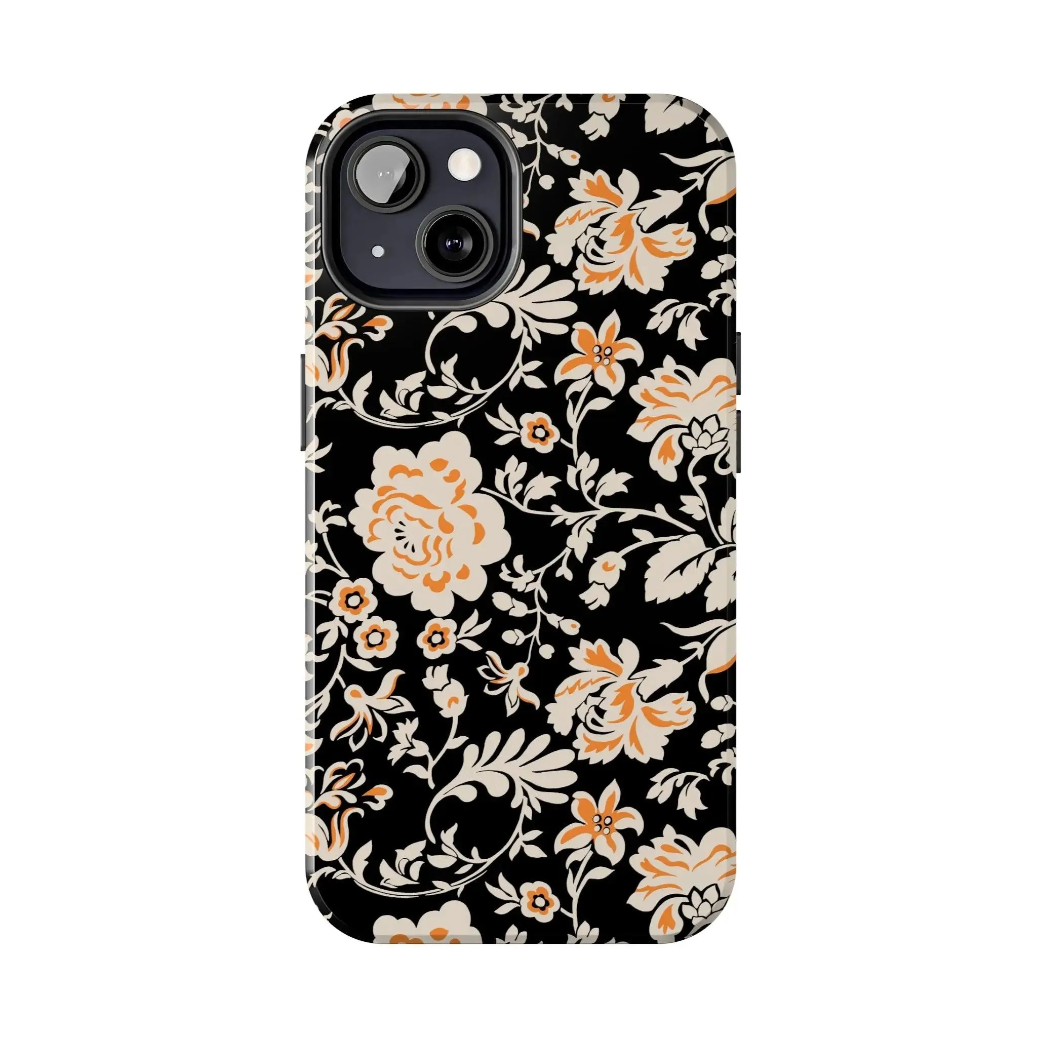 Floral Monochrome | Orange Flower Case