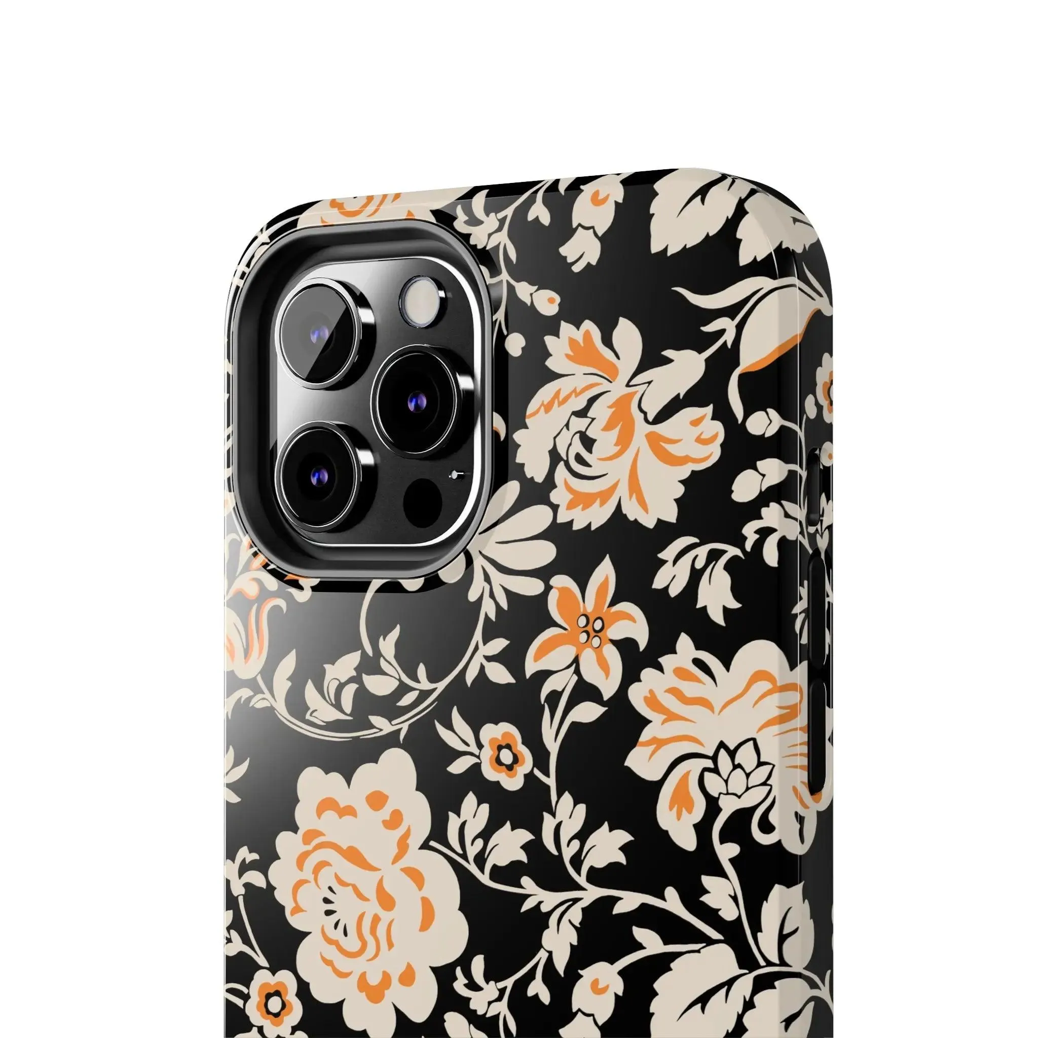 Floral Monochrome | Orange Flower Case