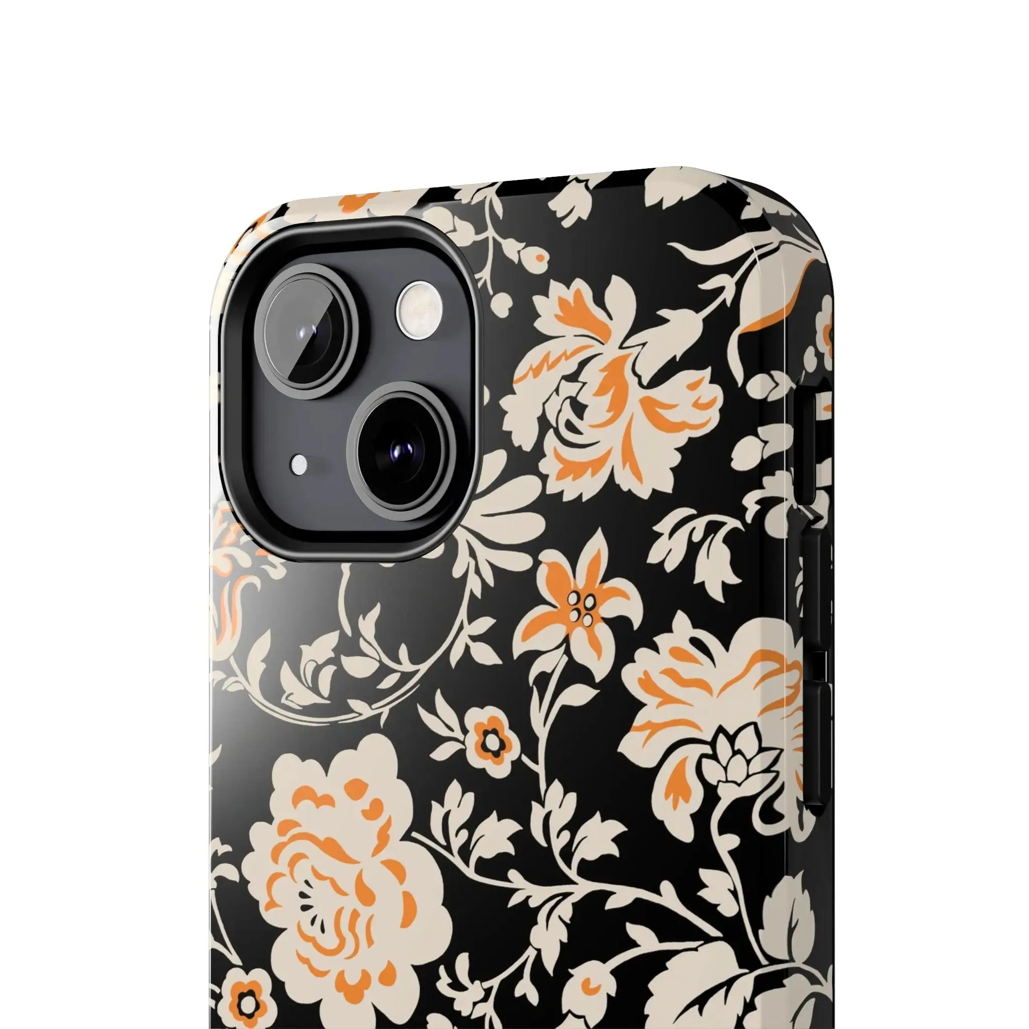 Floral Monochrome | Orange Flower Case