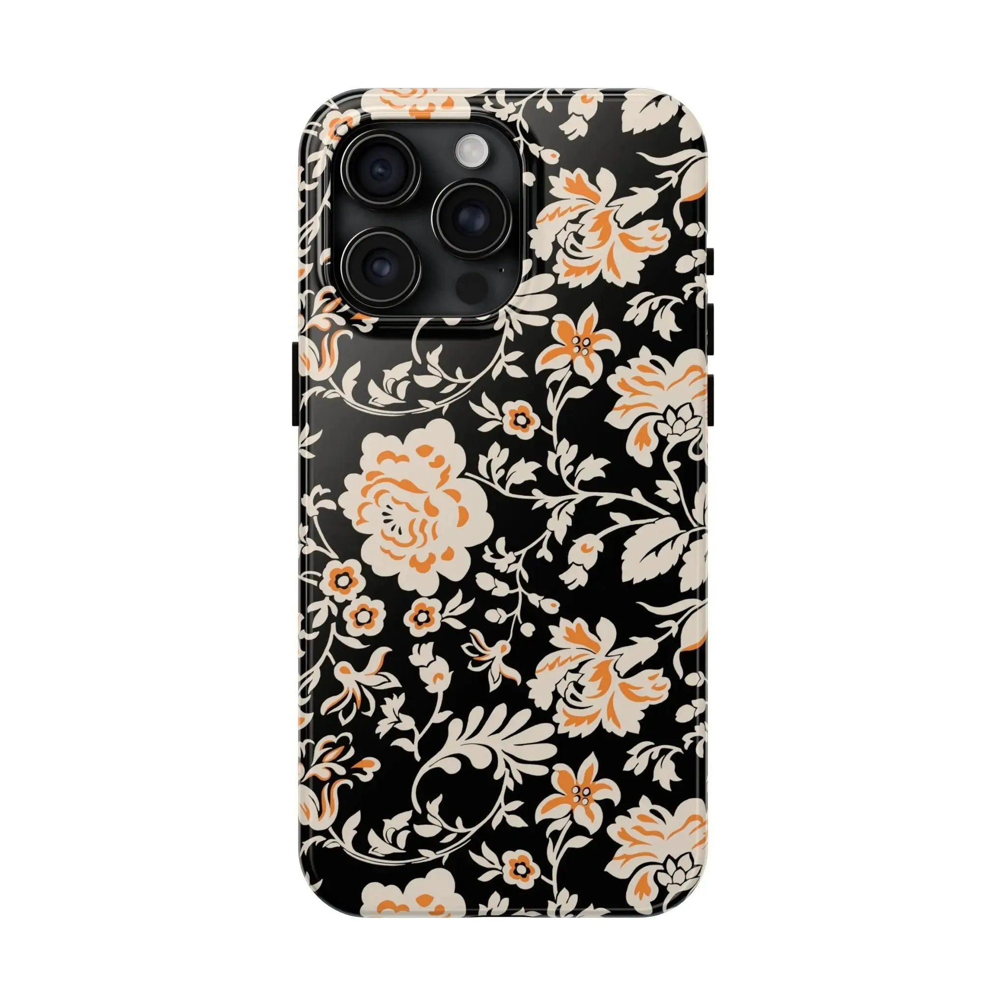 Floral Monochrome | Orange Flower Case