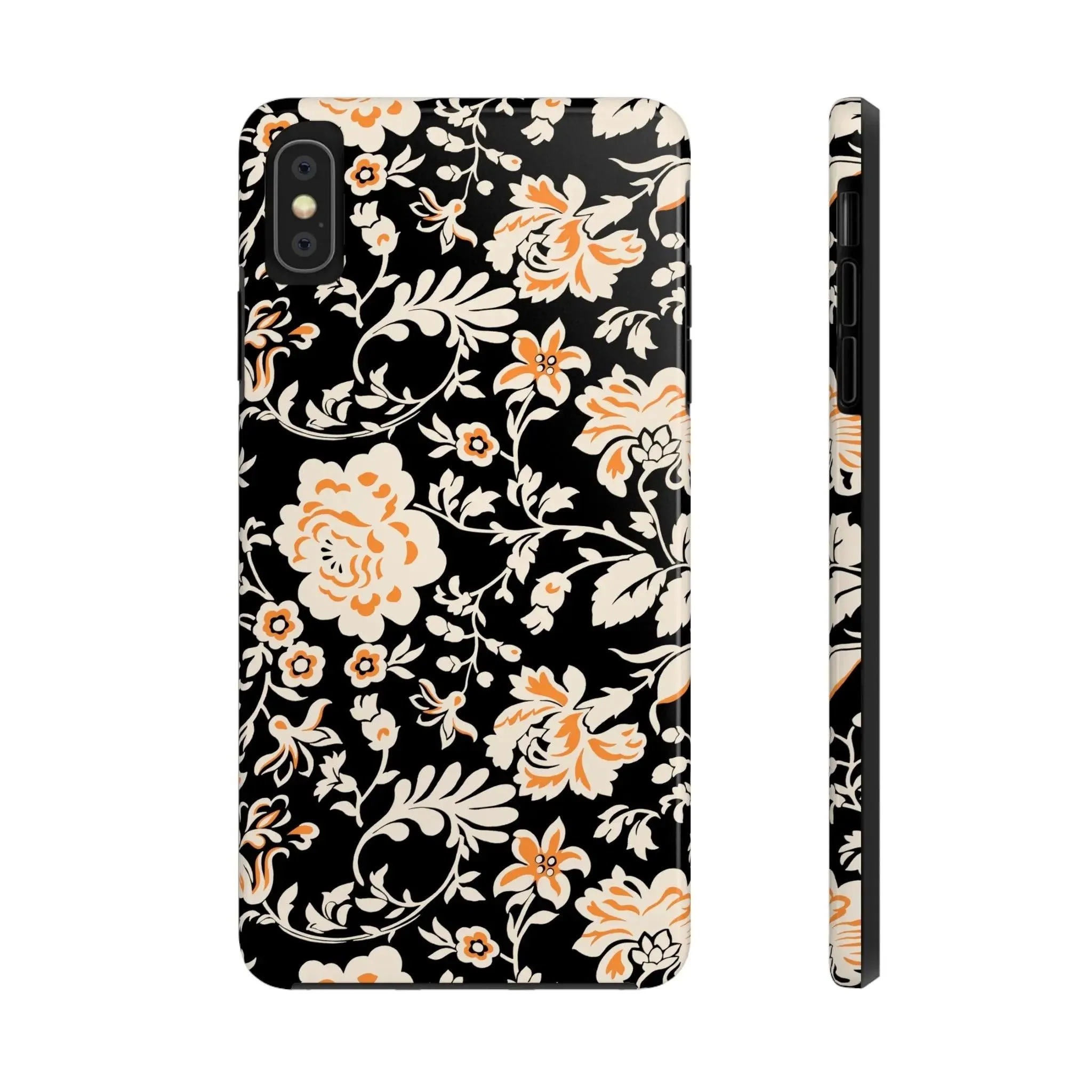 Floral Monochrome | Orange Flower Case