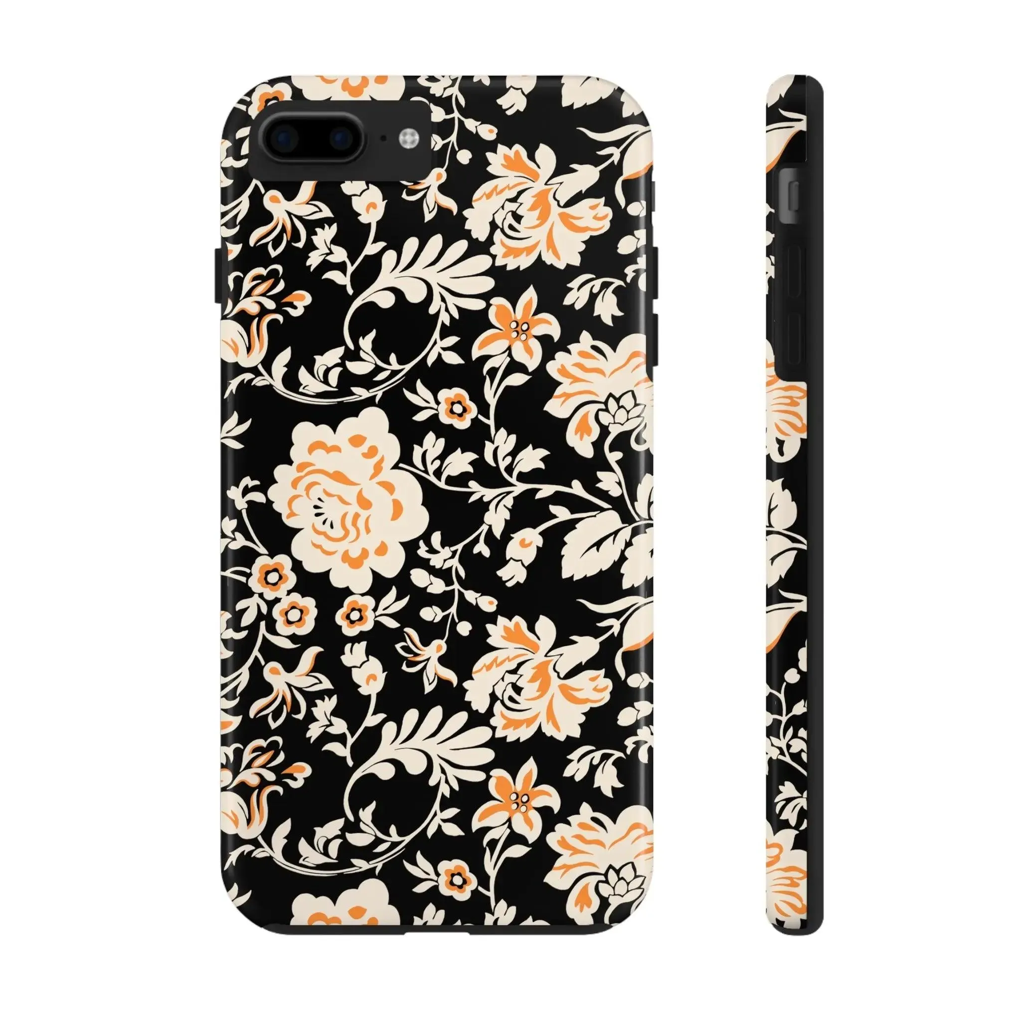 Floral Monochrome | Orange Flower Case