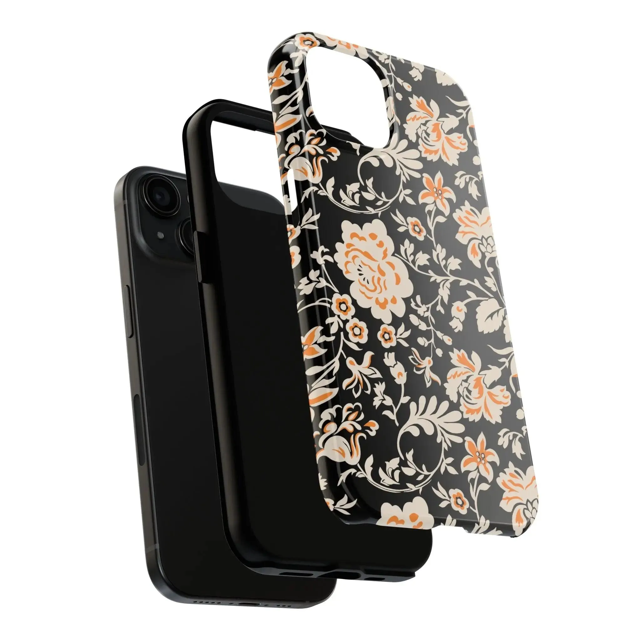 Floral Monochrome | Orange Flower Case