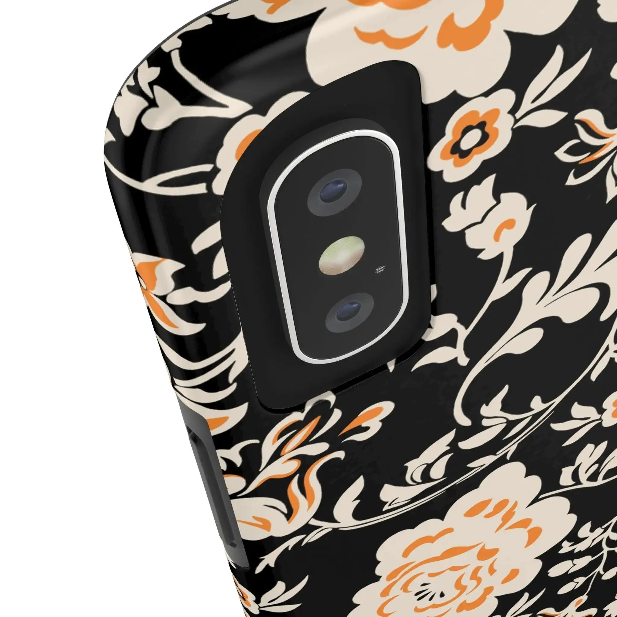 Floral Monochrome | Orange Flower Case