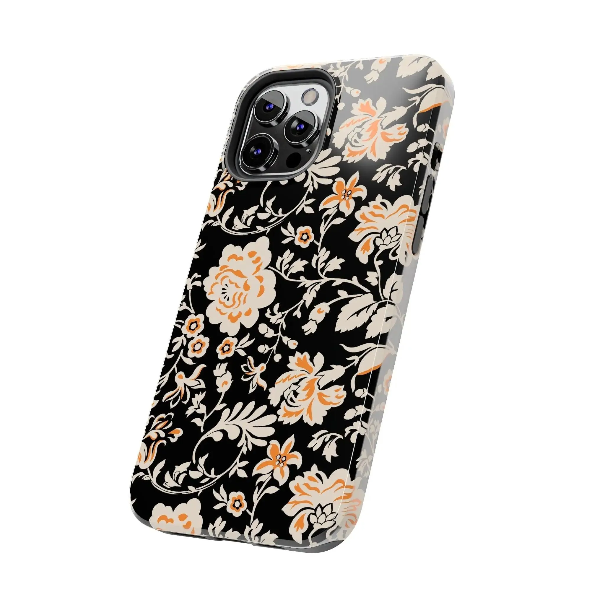 Floral Monochrome | Orange Flower Case