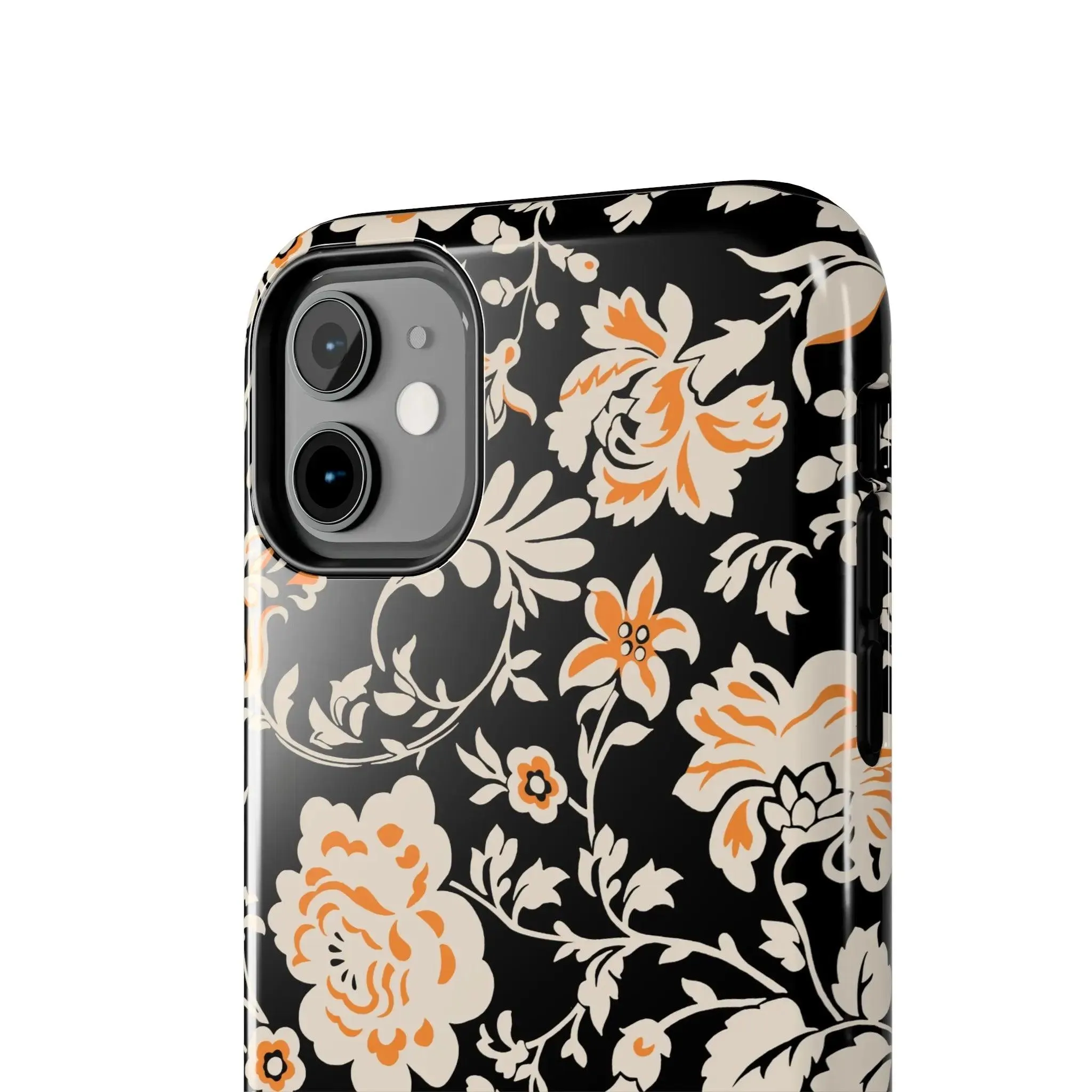 Floral Monochrome | Orange Flower Case