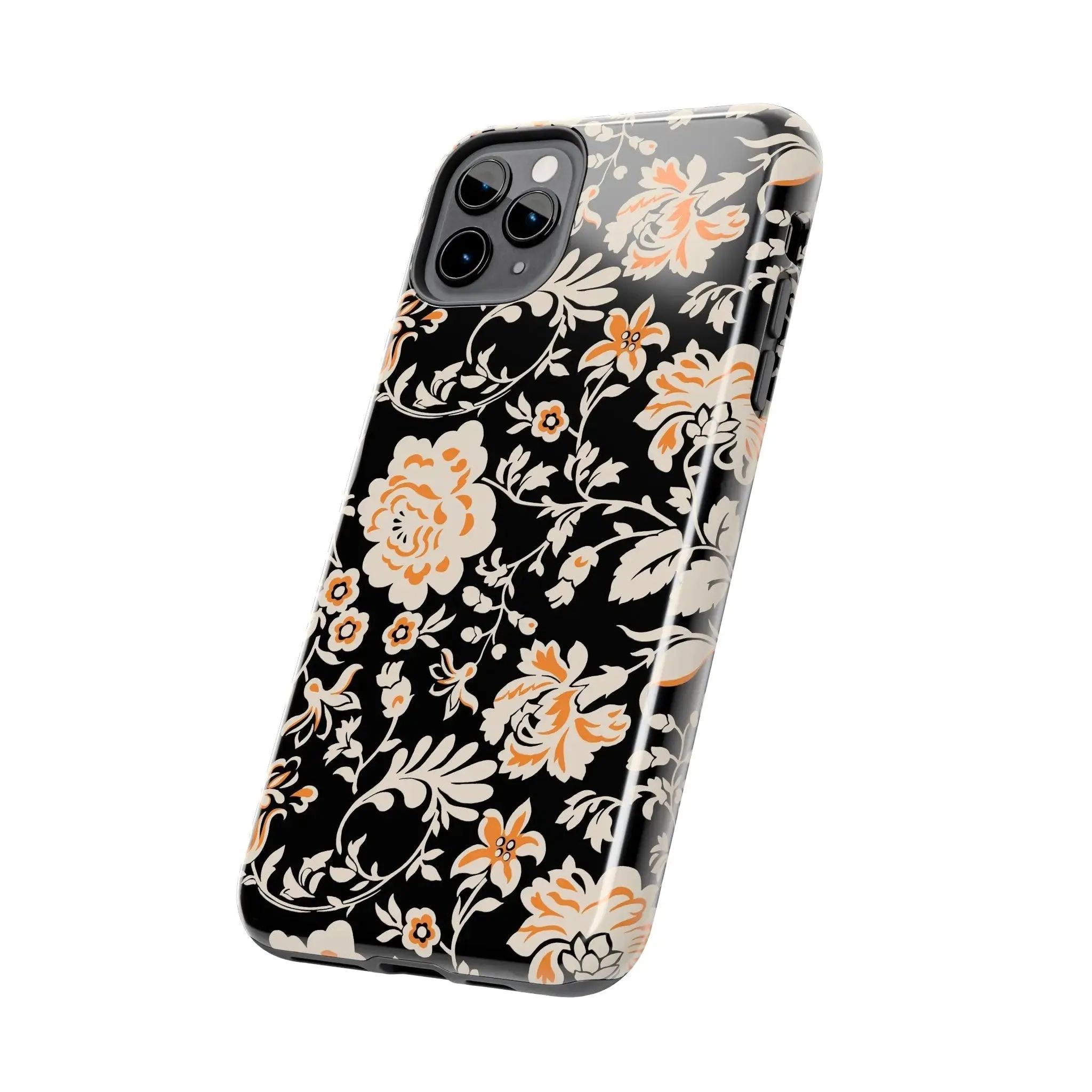 Floral Monochrome | Orange Flower Case