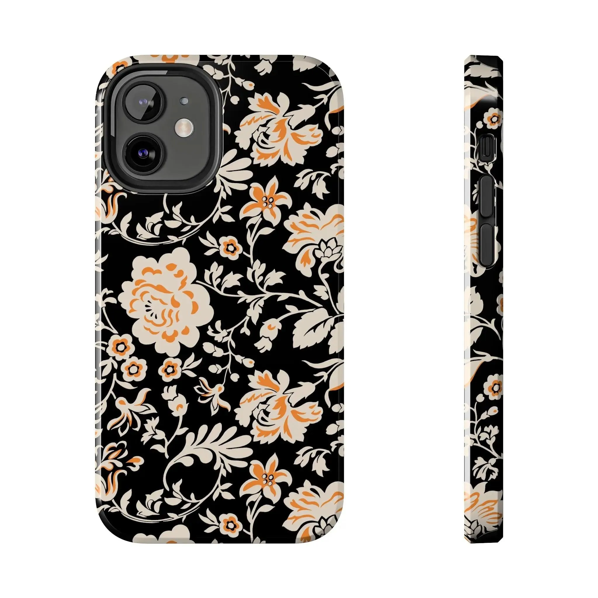 Floral Monochrome | Orange Flower Case