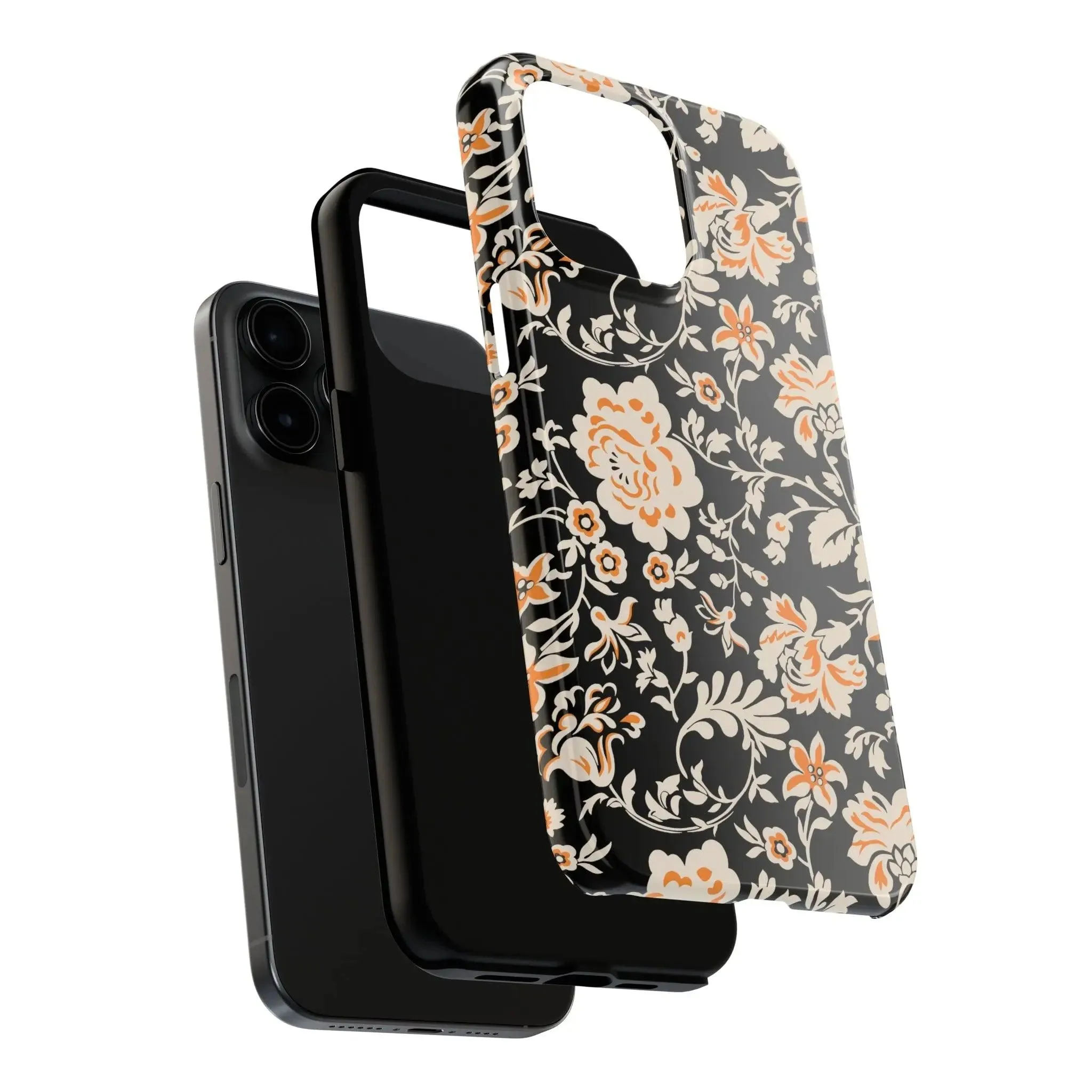 Floral Monochrome | Orange Flower Case