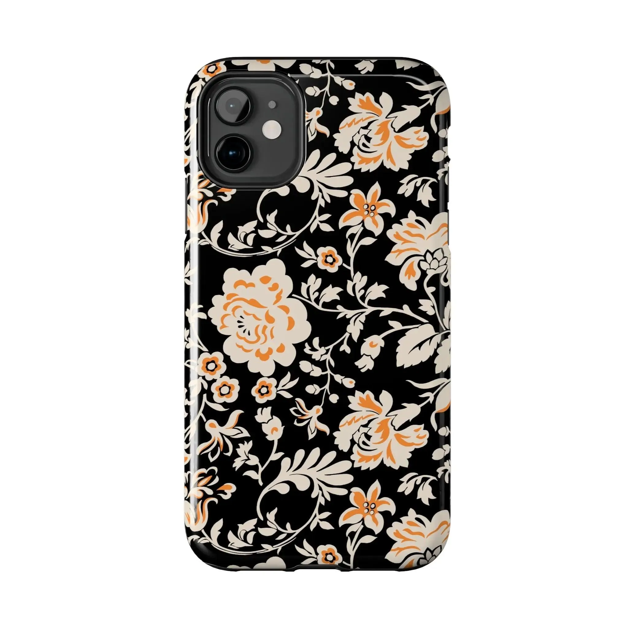 Floral Monochrome | Orange Flower Case