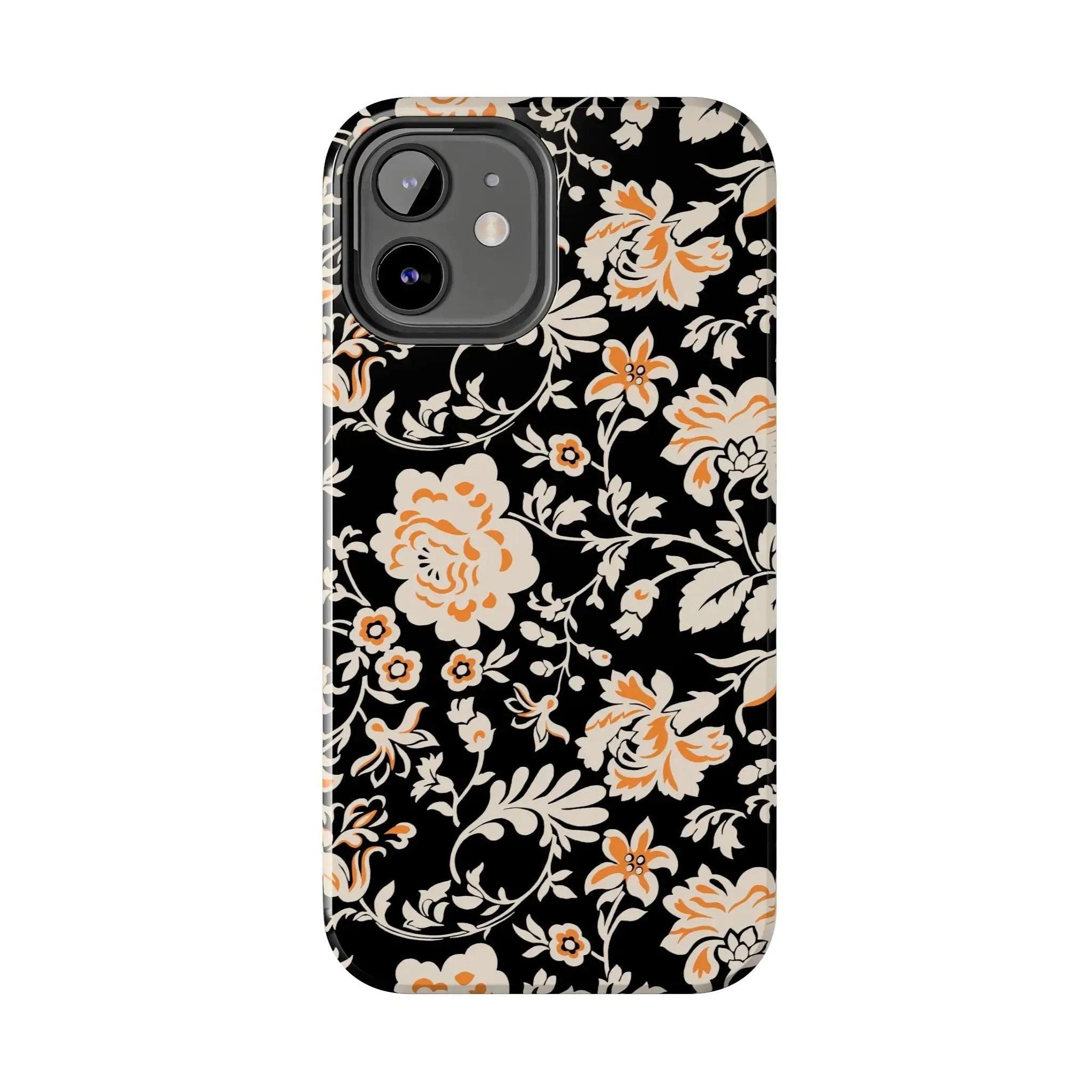 Floral Monochrome | Orange Flower Case