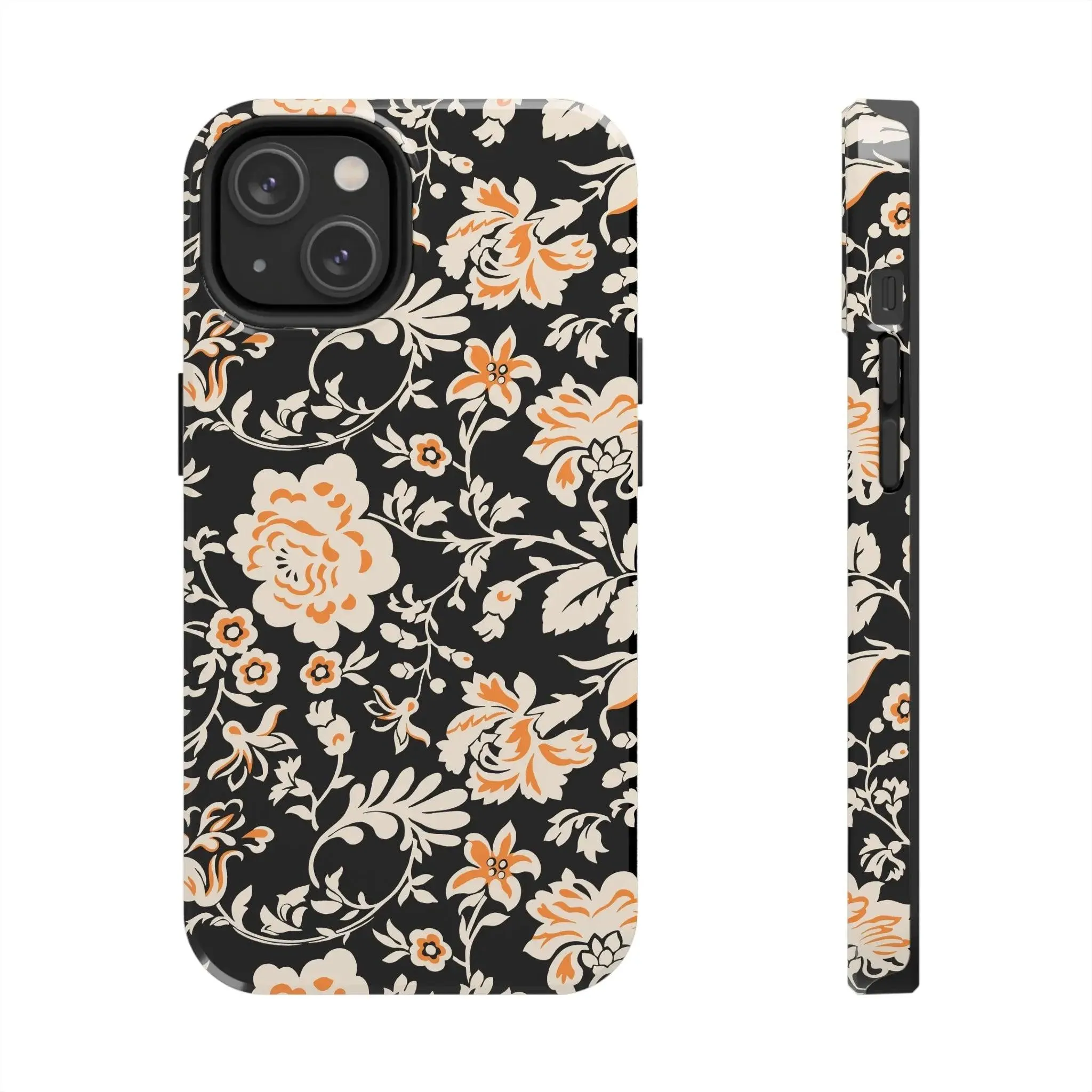 Floral Monochrome | Orange Flower Case