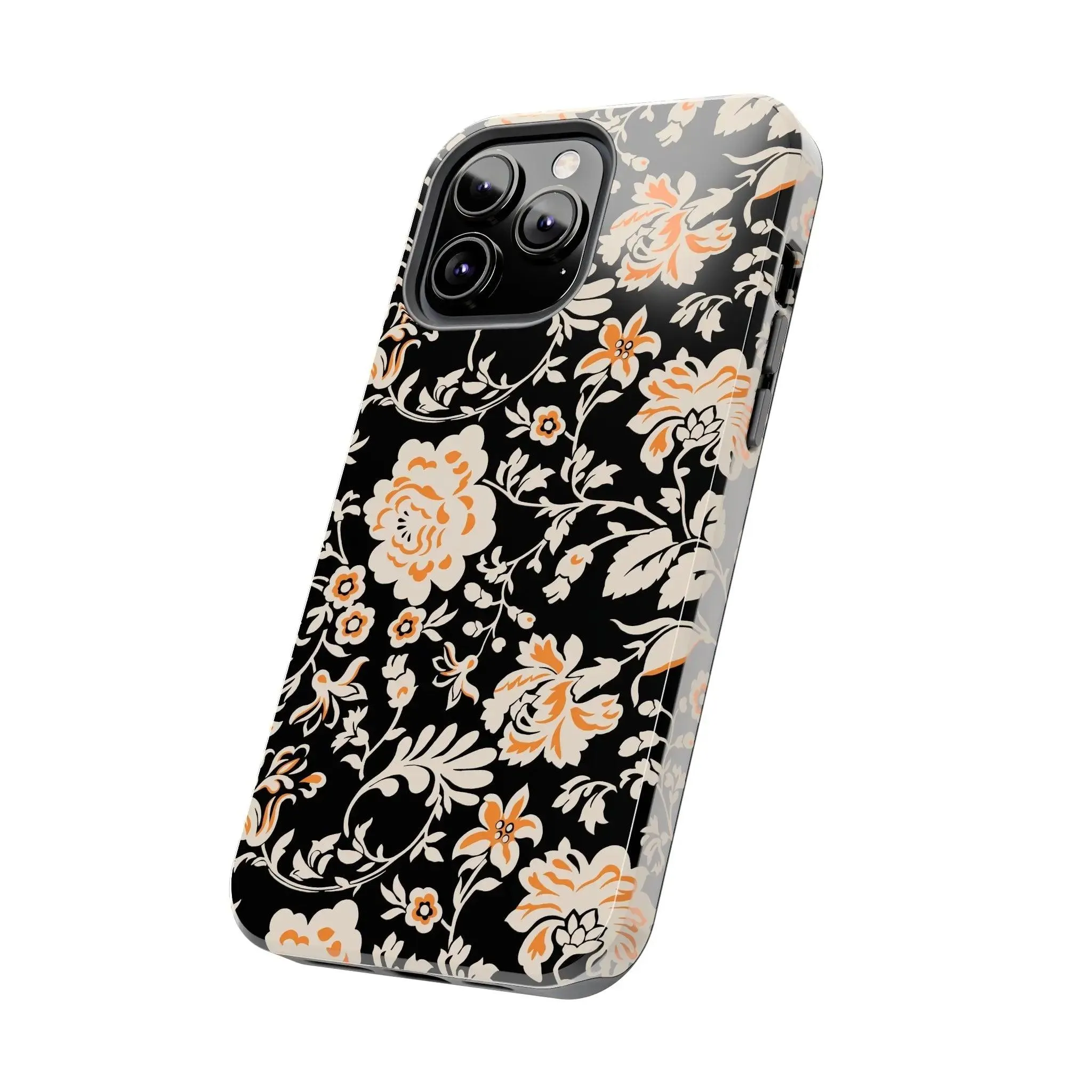 Floral Monochrome | Orange Flower Case