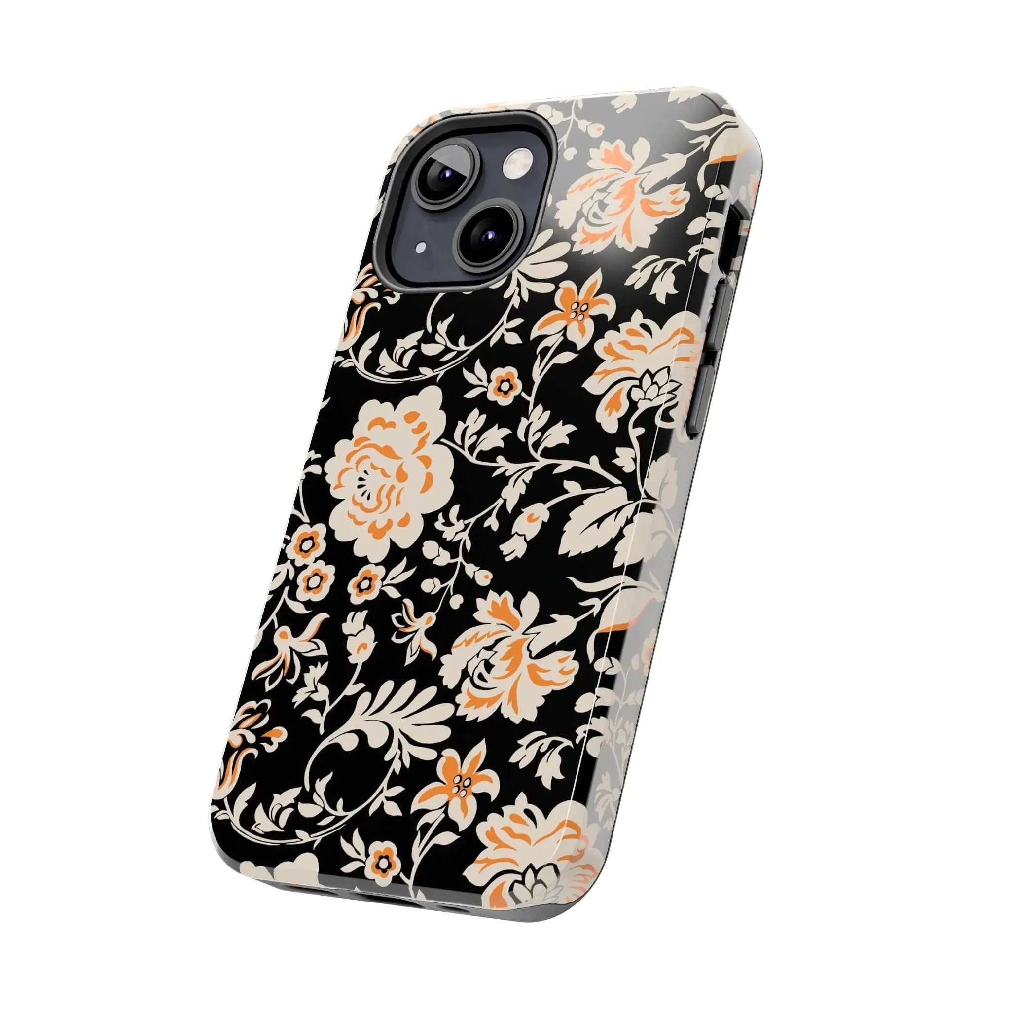 Floral Monochrome | Orange Flower Case