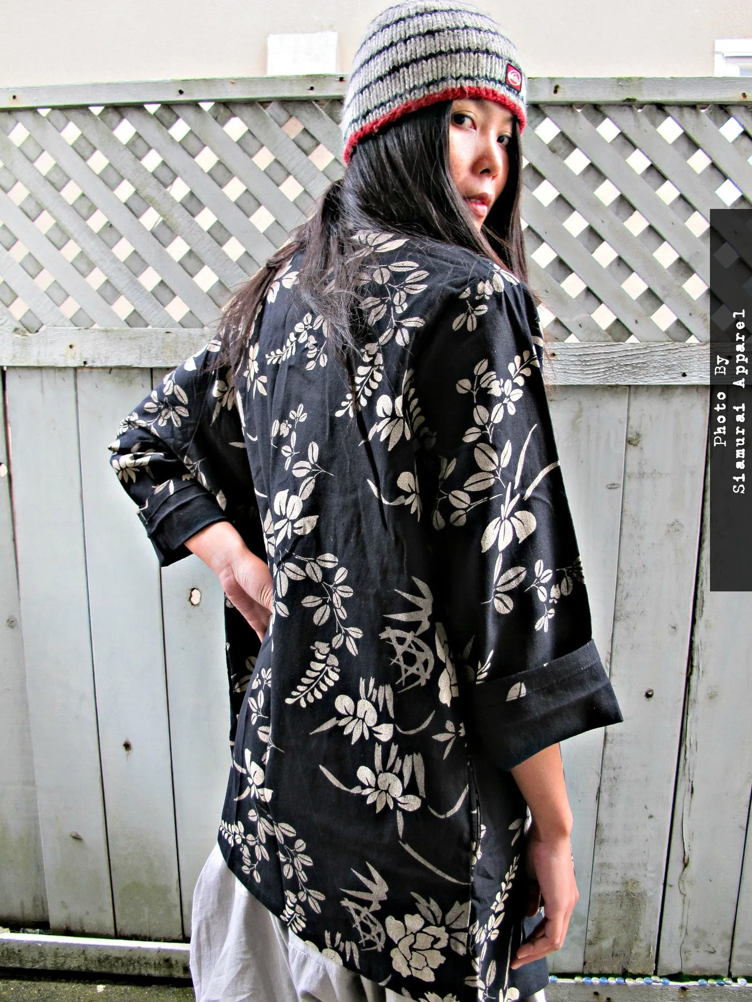 Flower & Fern Design Kimono