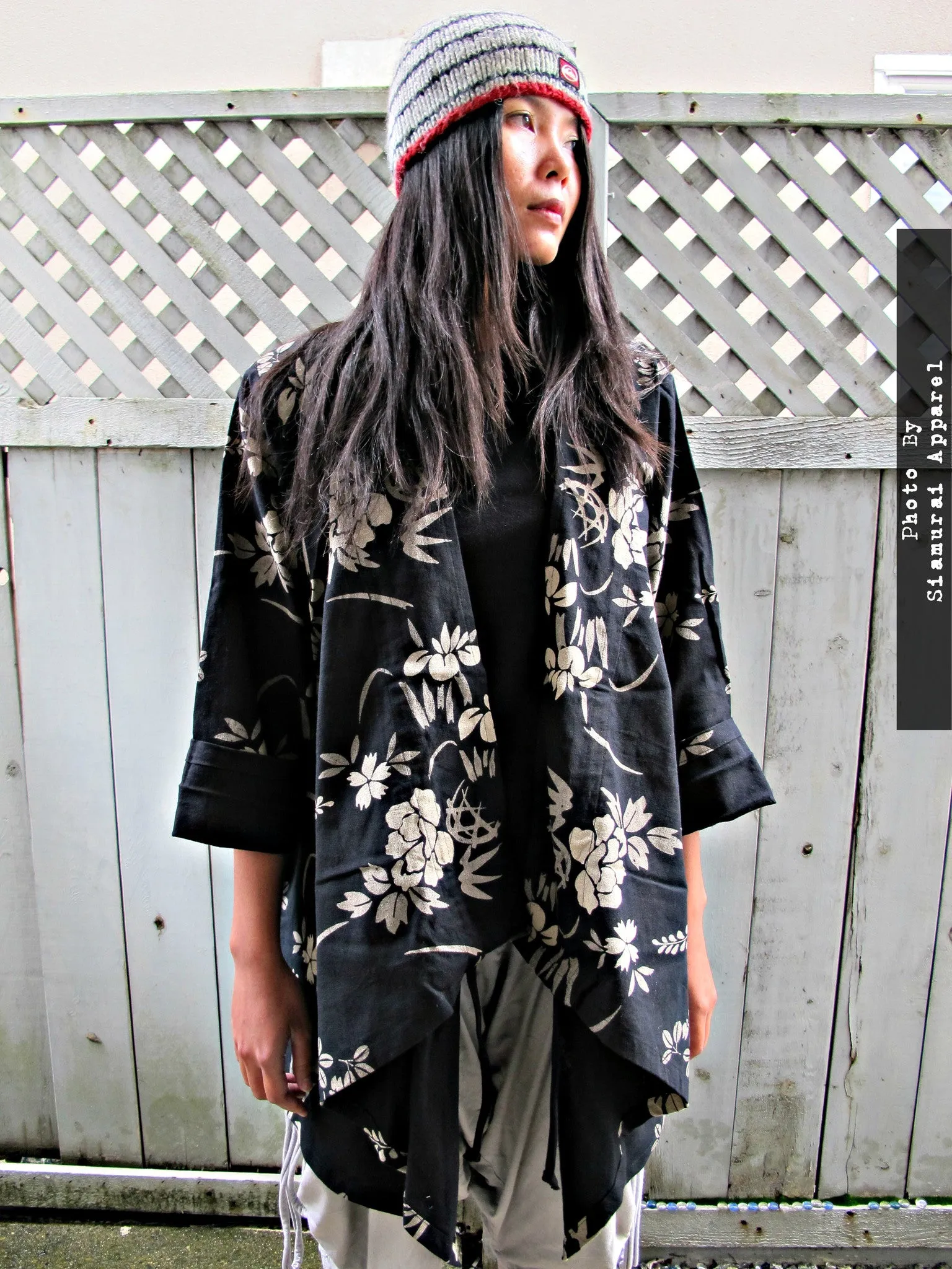 Flower & Fern Design Kimono