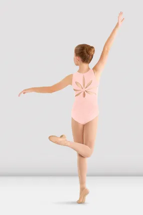 Girls Mirella Flower Back Leotard