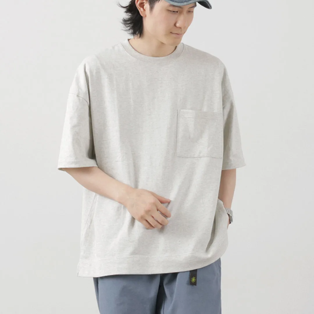 GOHEMP / Wide slit T-shirt Heather