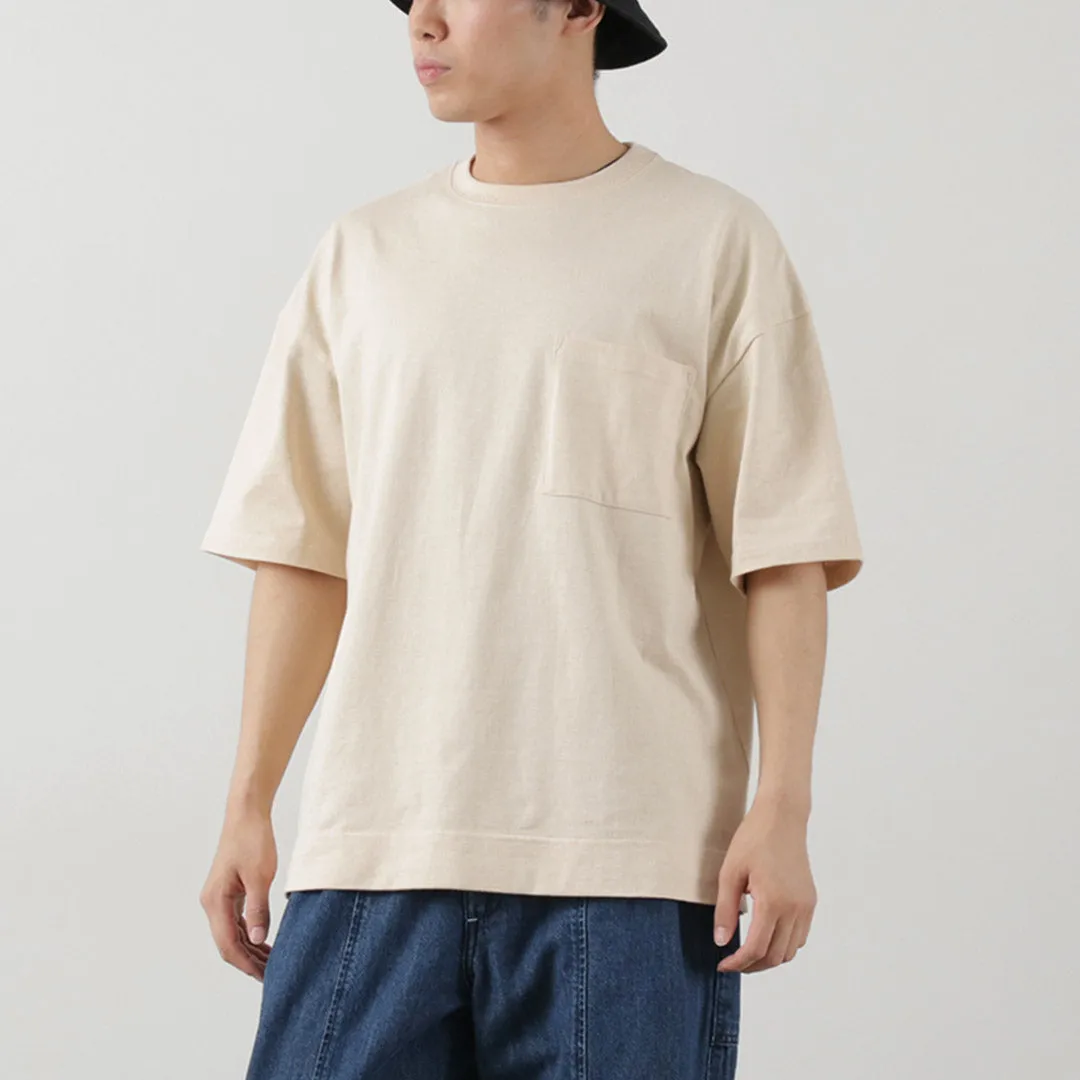 GOHEMP / Wide slit T-shirt Heather