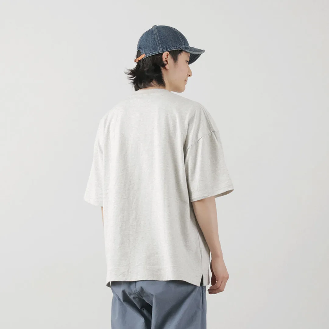 GOHEMP / Wide slit T-shirt Heather