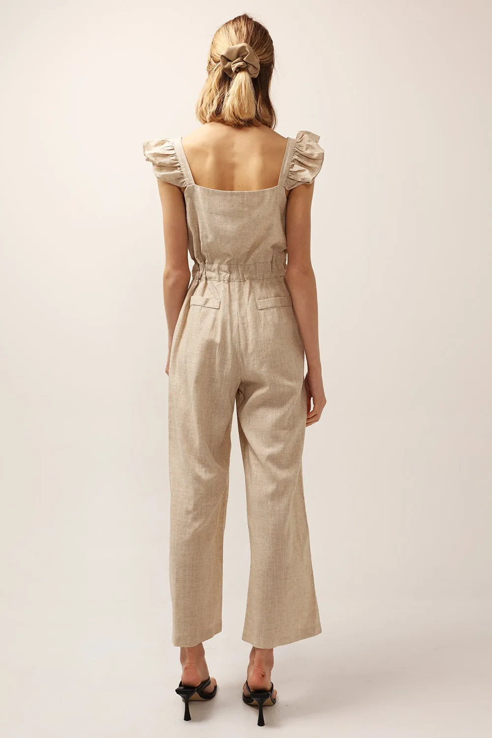 Hailey Ruffle Strap Jump Suit