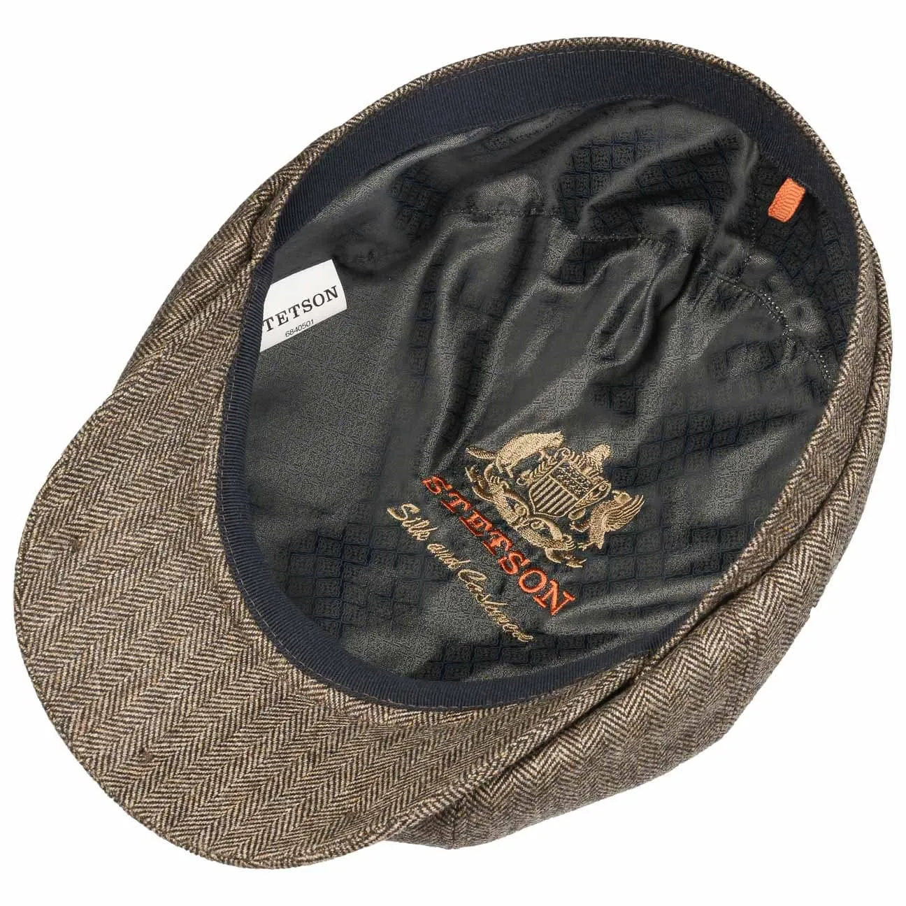 Hatteras Cashmere Silk Newsboy Cap by Stetson