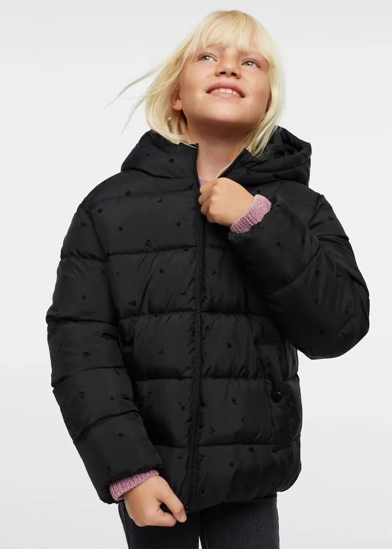 Hood quilted coat