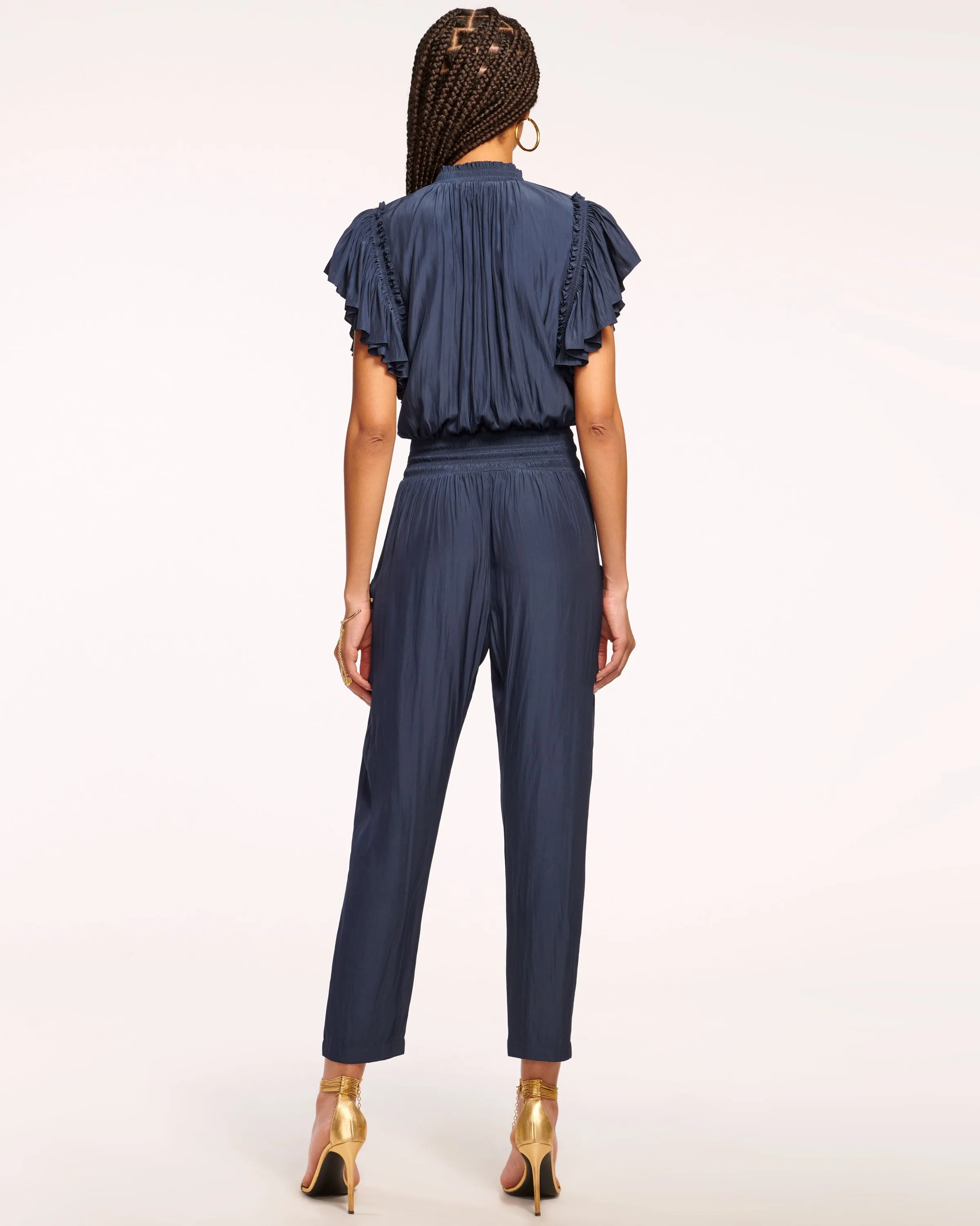 Lane Smocked Jumpsuit