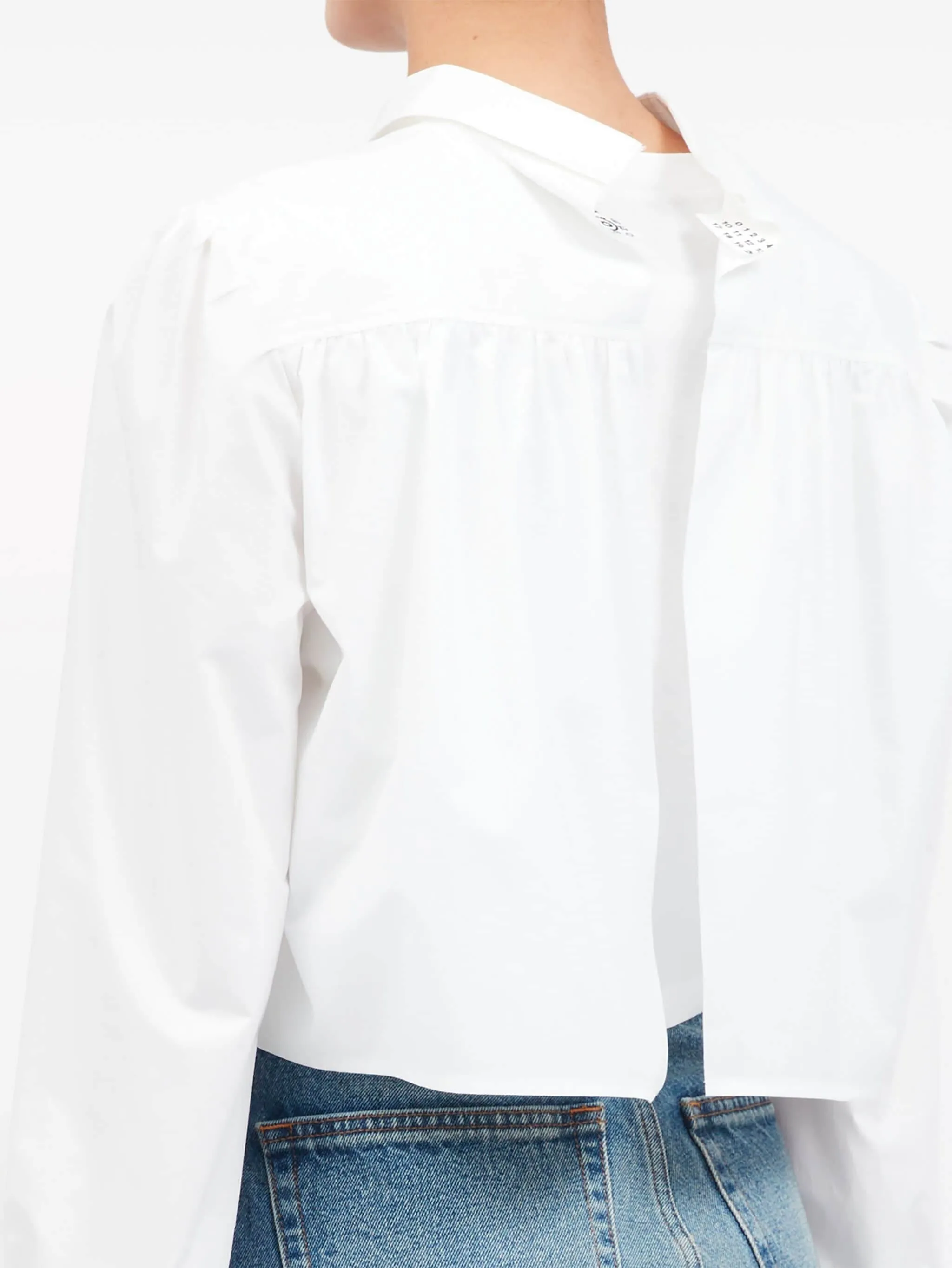 LAYERED CLASSIC COLLAR COTTON SHIRT