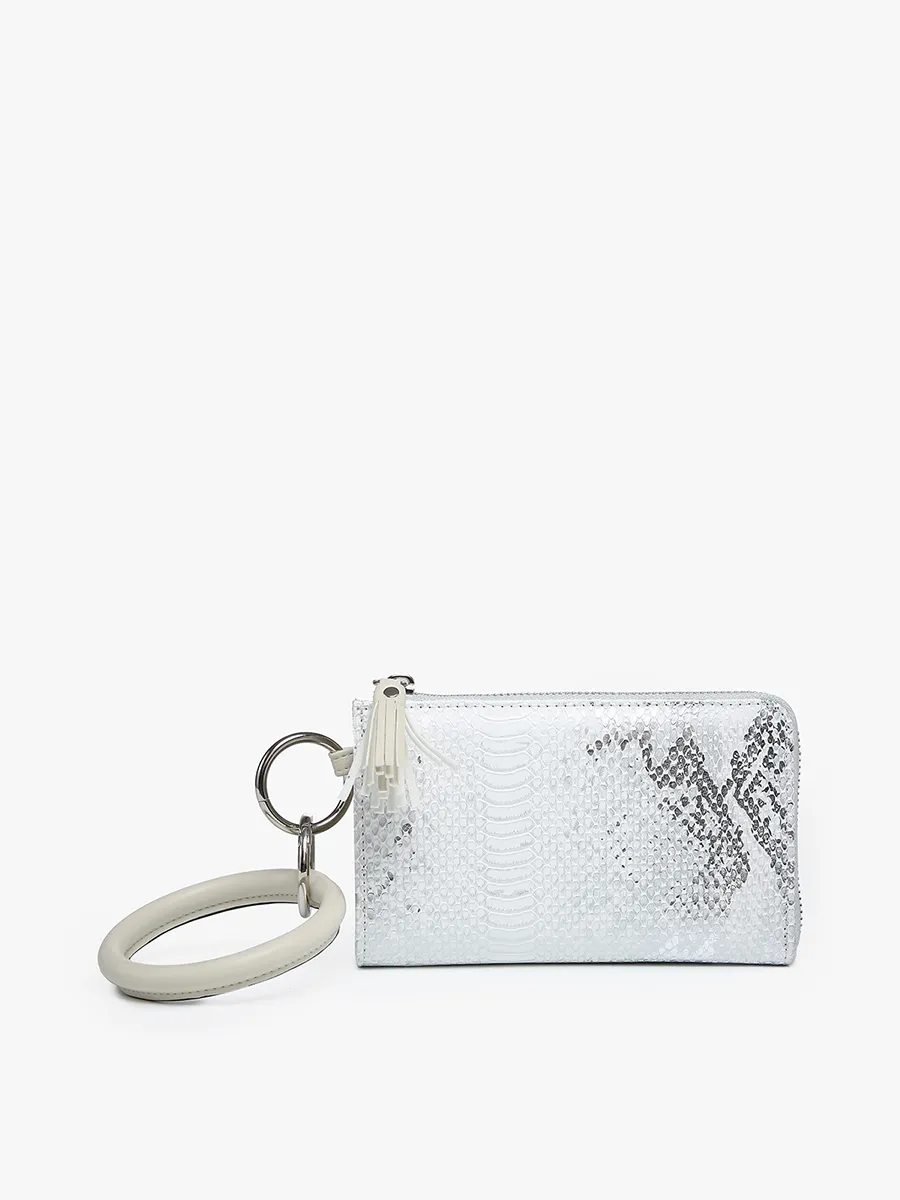 Liv Vegan Snake Bangle Wristlet/Wallet