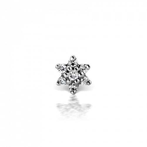 Maria Tash 3MM Diamond Flower Threaded Stud