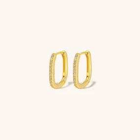 Melissa Oval Hoop Earrings