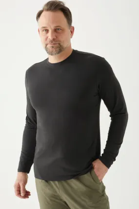 Men's Bamboo Cotton Long-Sleeve Crew Tee-All Sales Final