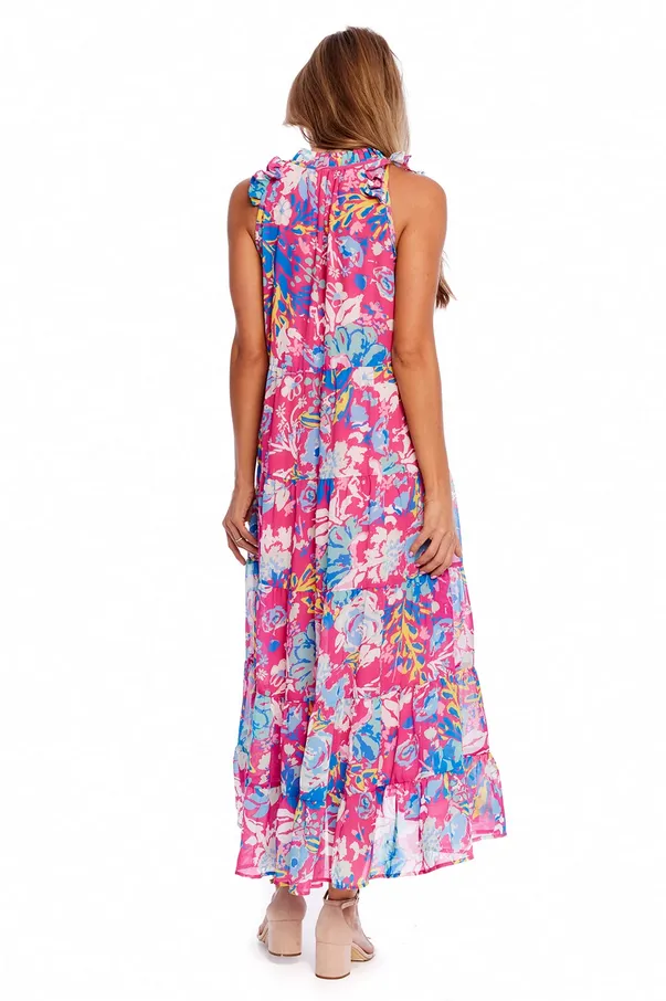 Mudpie Indy Pink Floral Dress