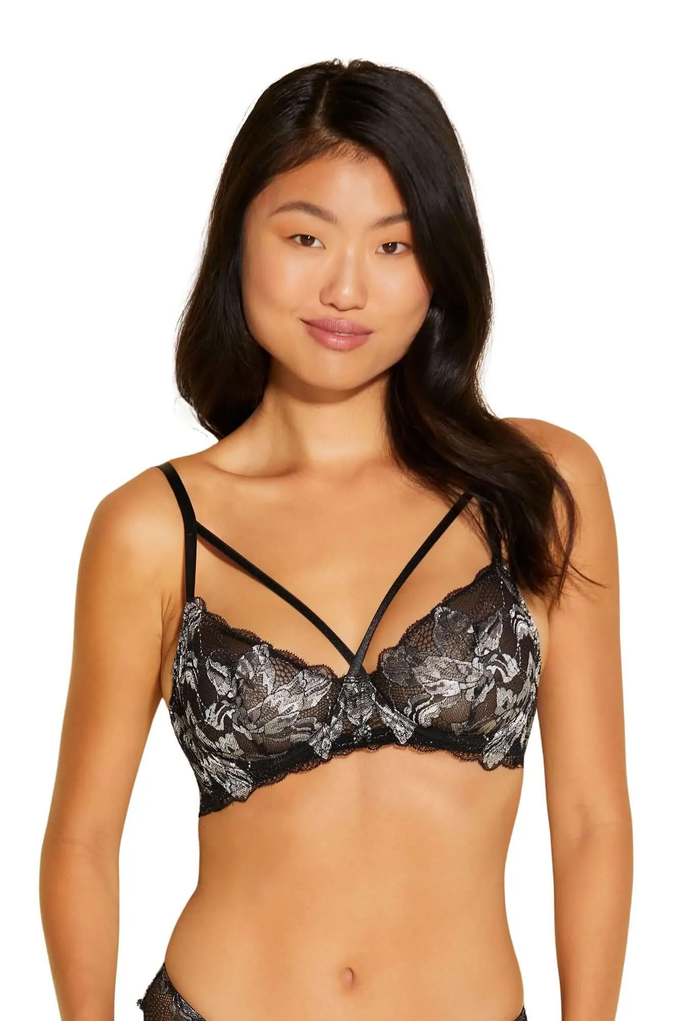 Paradiso Underwire Demi Cup Bra in Shades of Grey