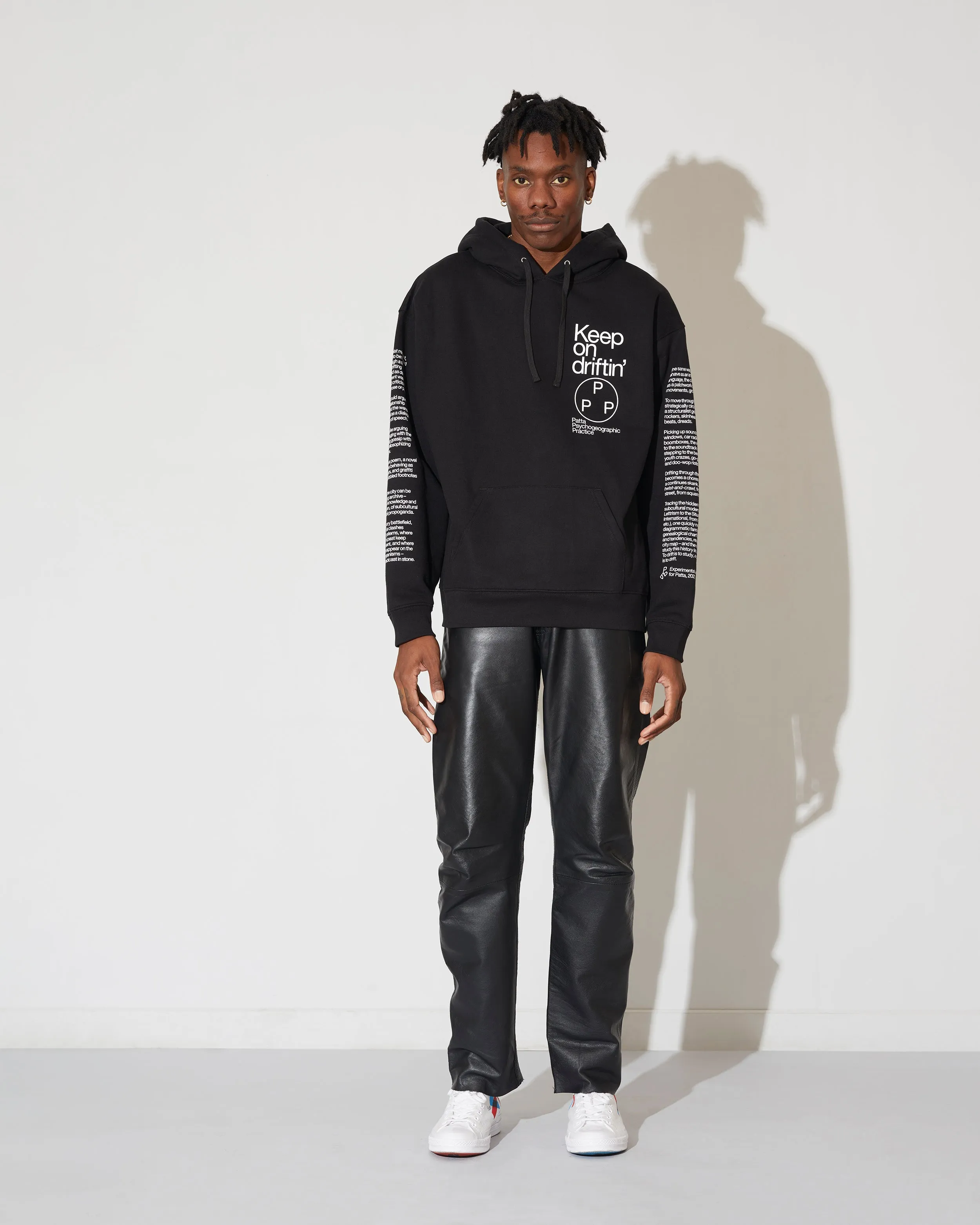 Patta x Experimental Jetset Boxy Hooded Sweater (Black)