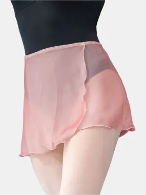 Pink Chiffon Wrap Short Dance Skirt MP301