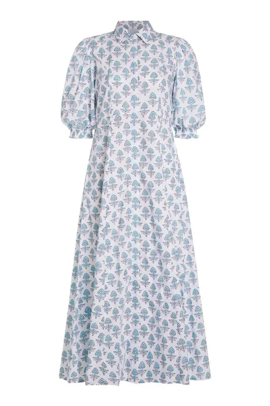 Rosie Maxi Shirt Dress - Batik Block