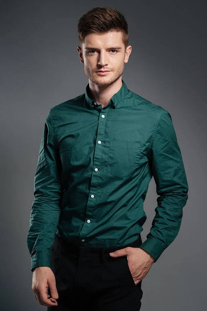 Royal green shirt