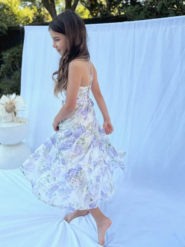 Savannah Girls Lilac Maxi Dress