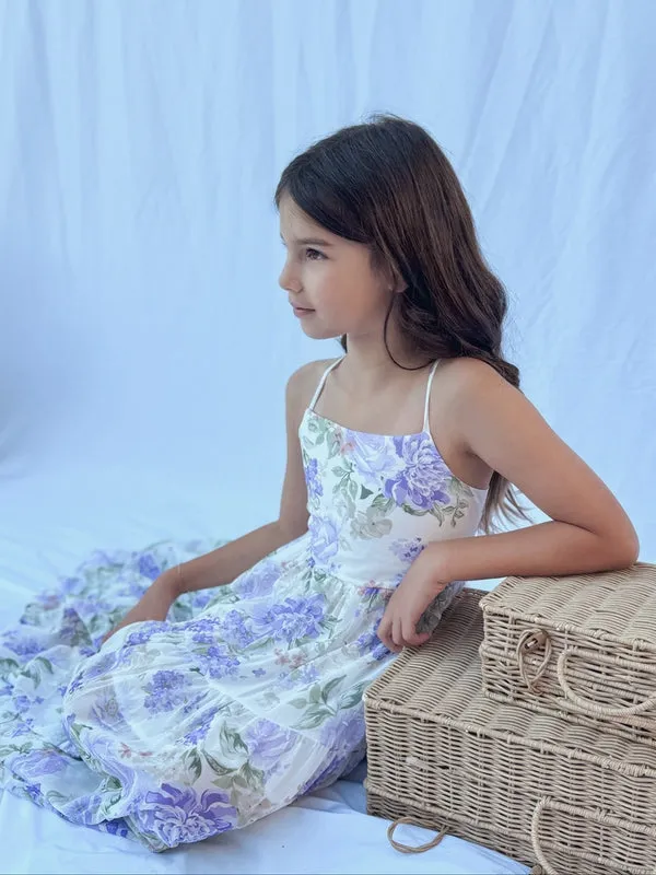 Savannah Girls Lilac Maxi Dress