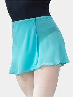 Sky Blue Wrap Short Dance Skirt MP301