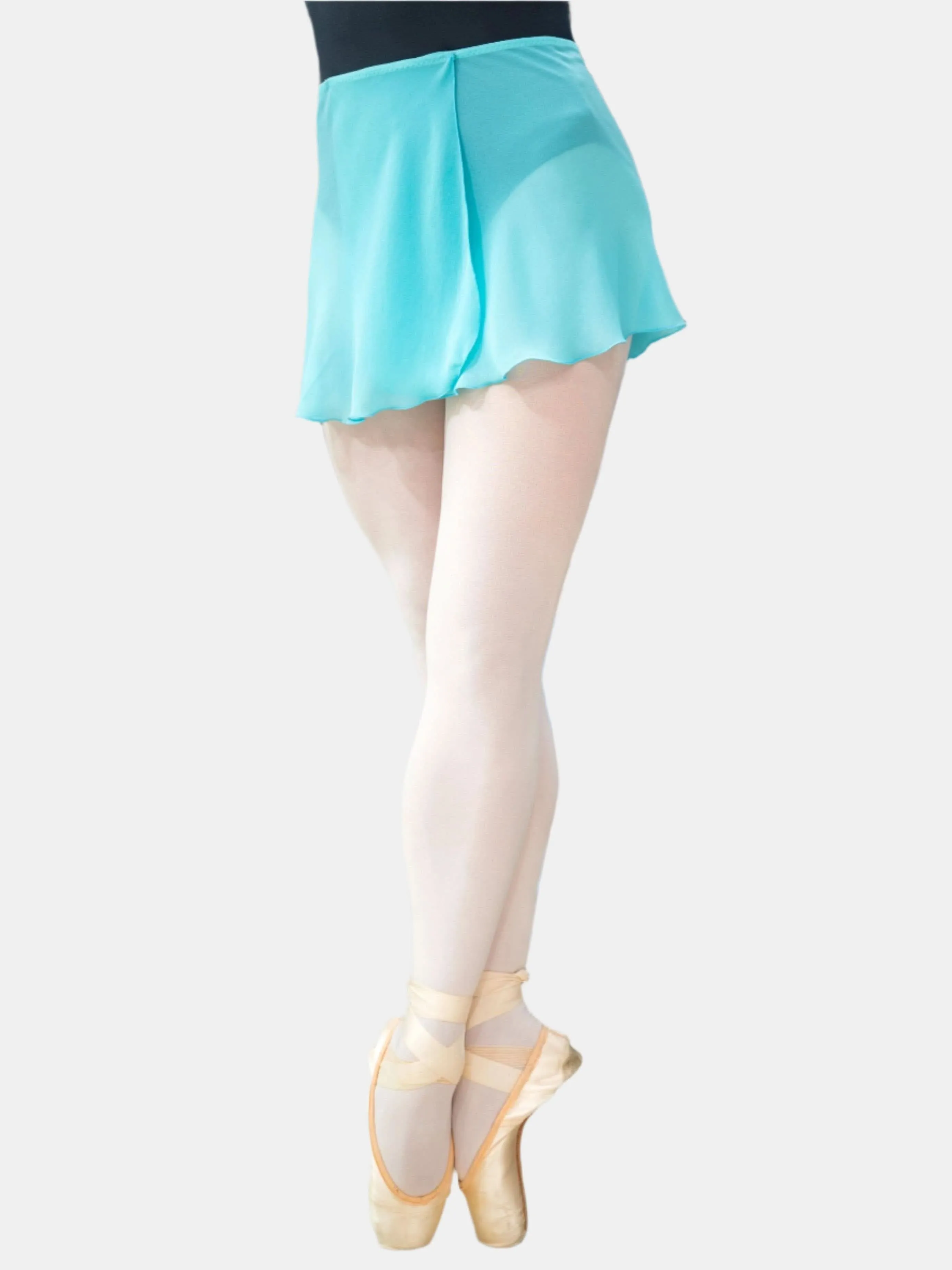 Sky Blue Wrap Short Dance Skirt MP301