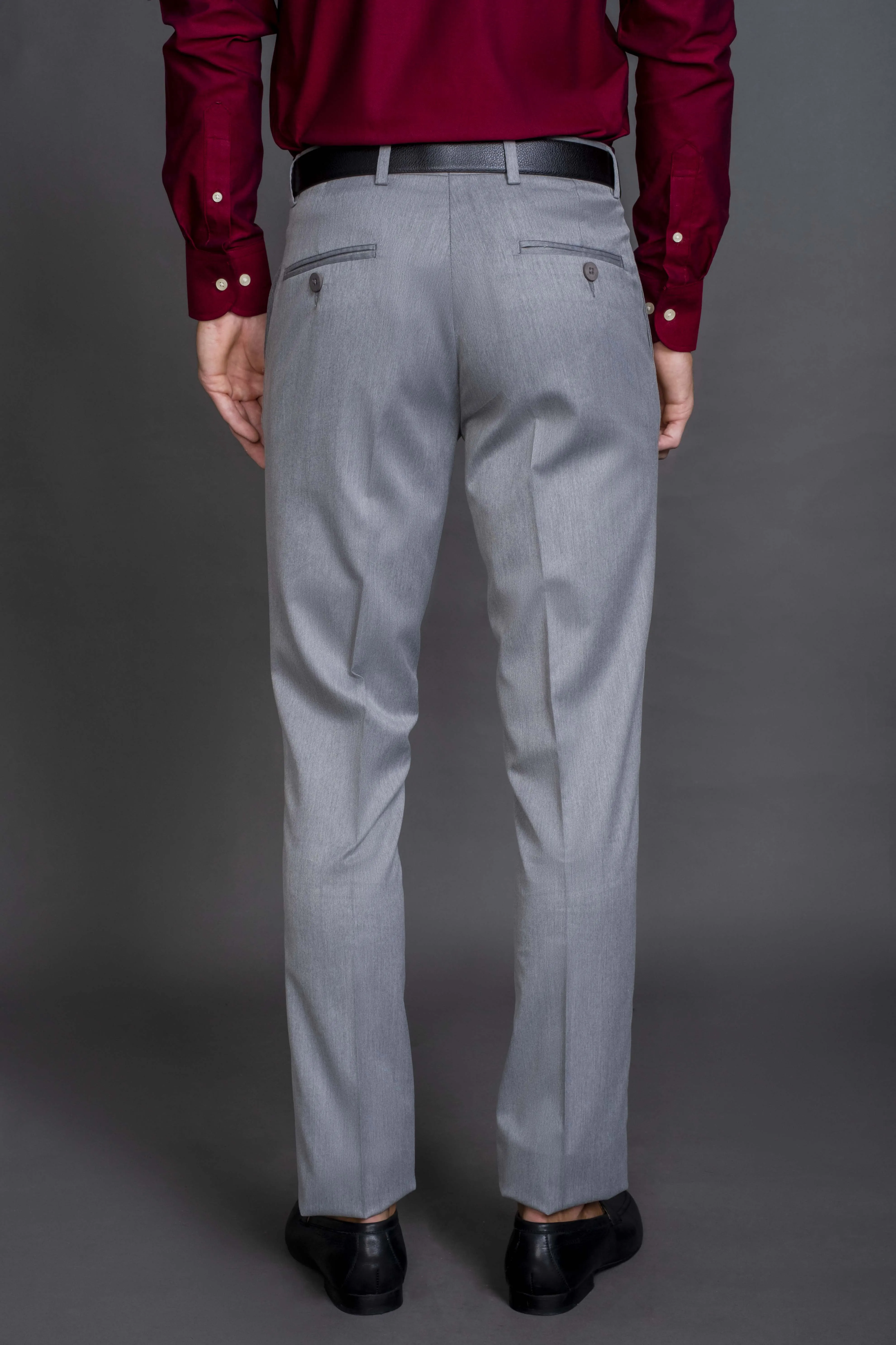 Slim Fit-Formal Trouser-Dove