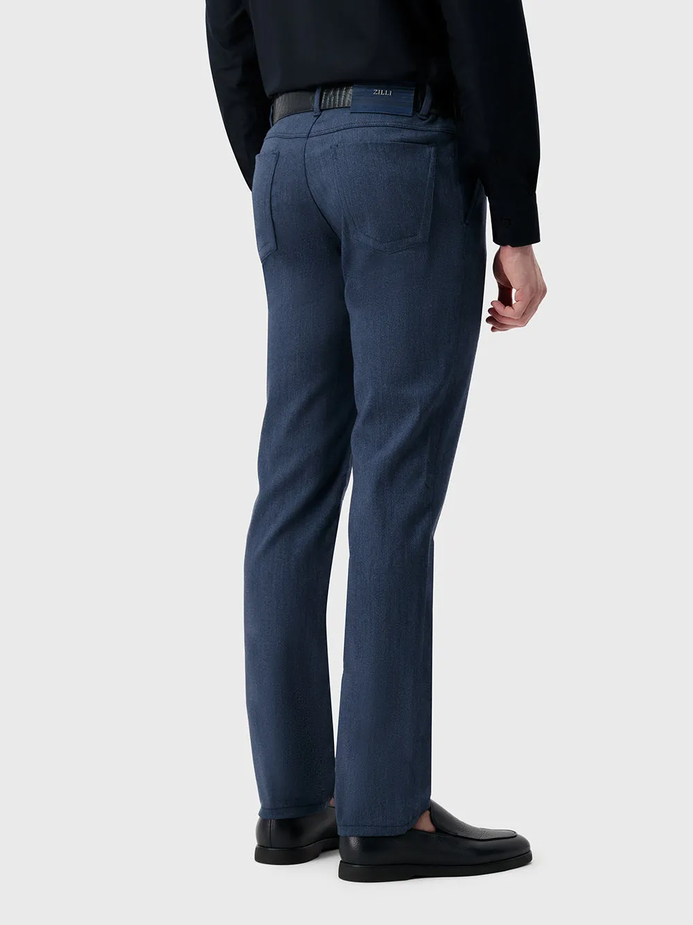 Slim Fit Trousers Blue Jeans