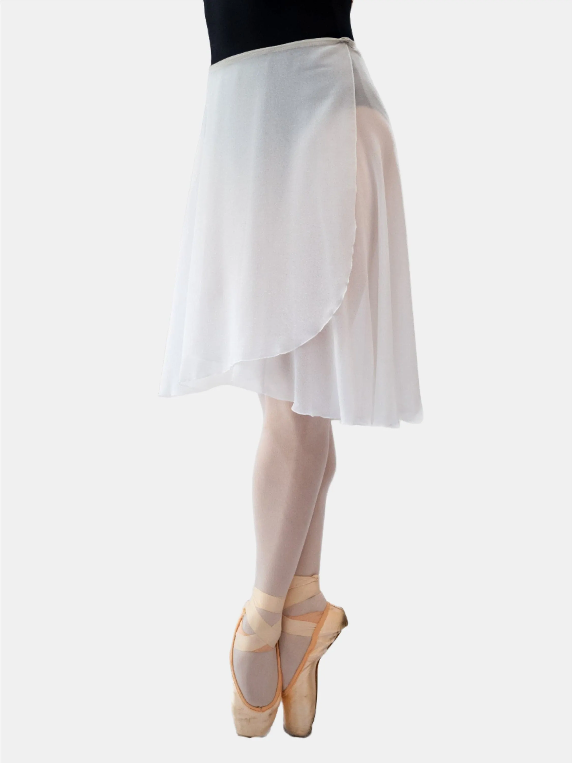 White Wrap Long Dance Skirt MP310