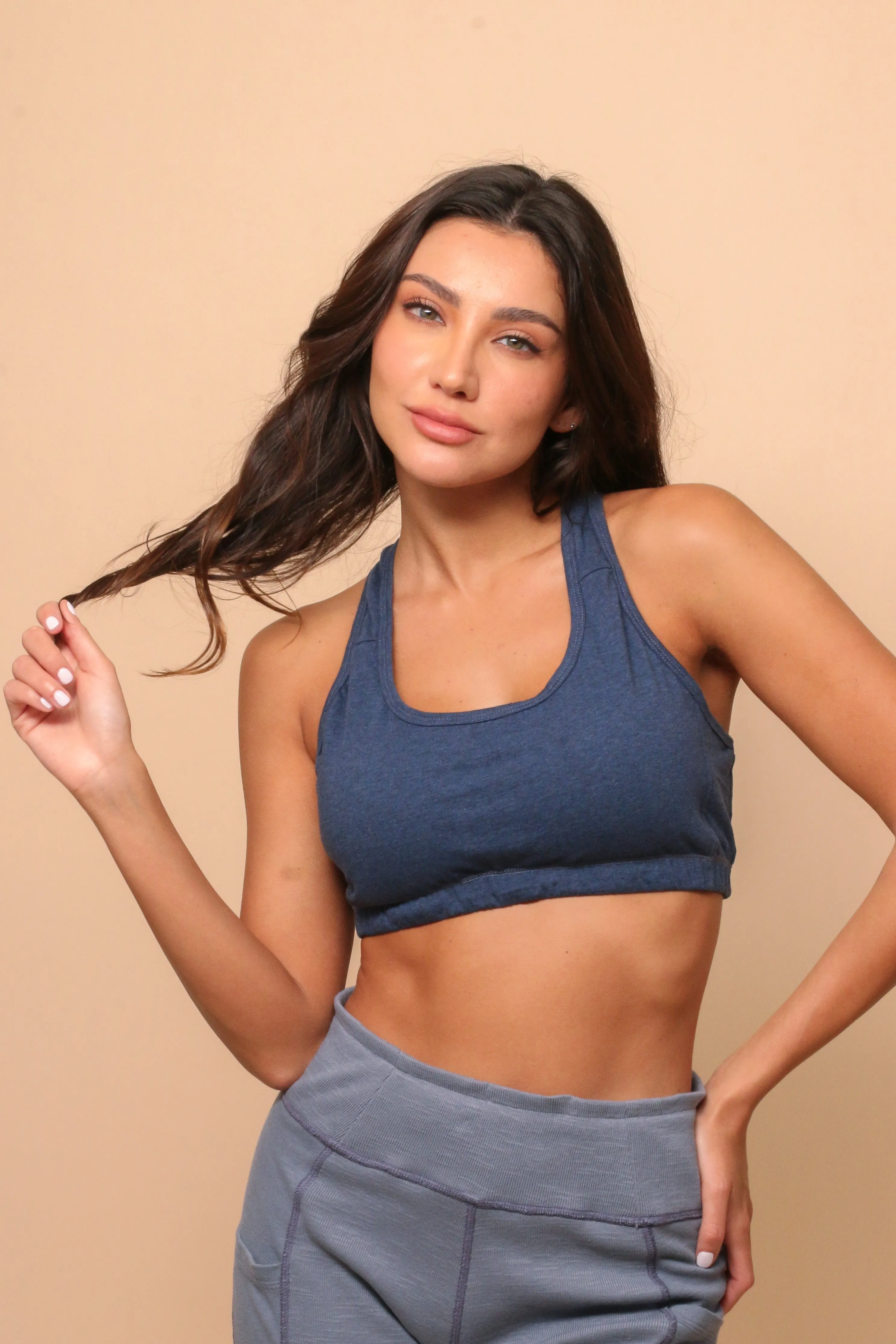 Women's Comfy Curve Racerback Crop Top Bra